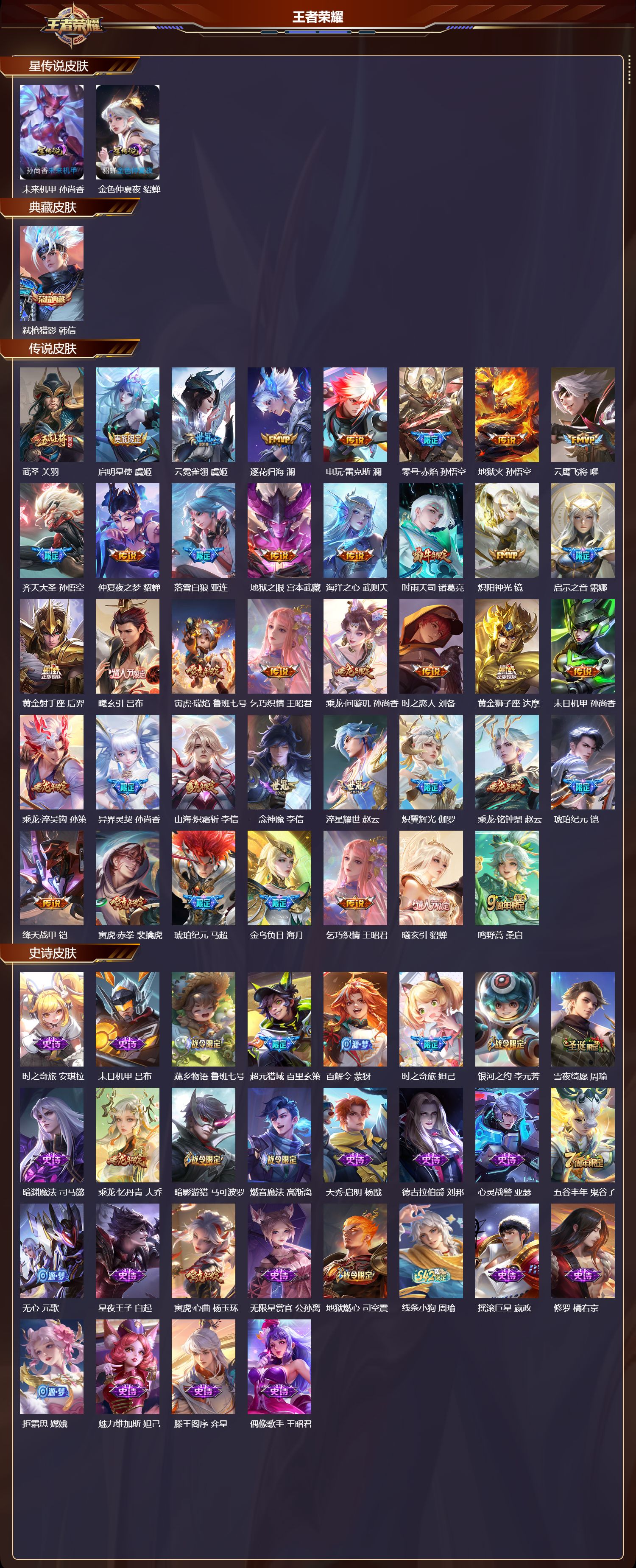 WZQM4160372王者荣耀账号详情图3