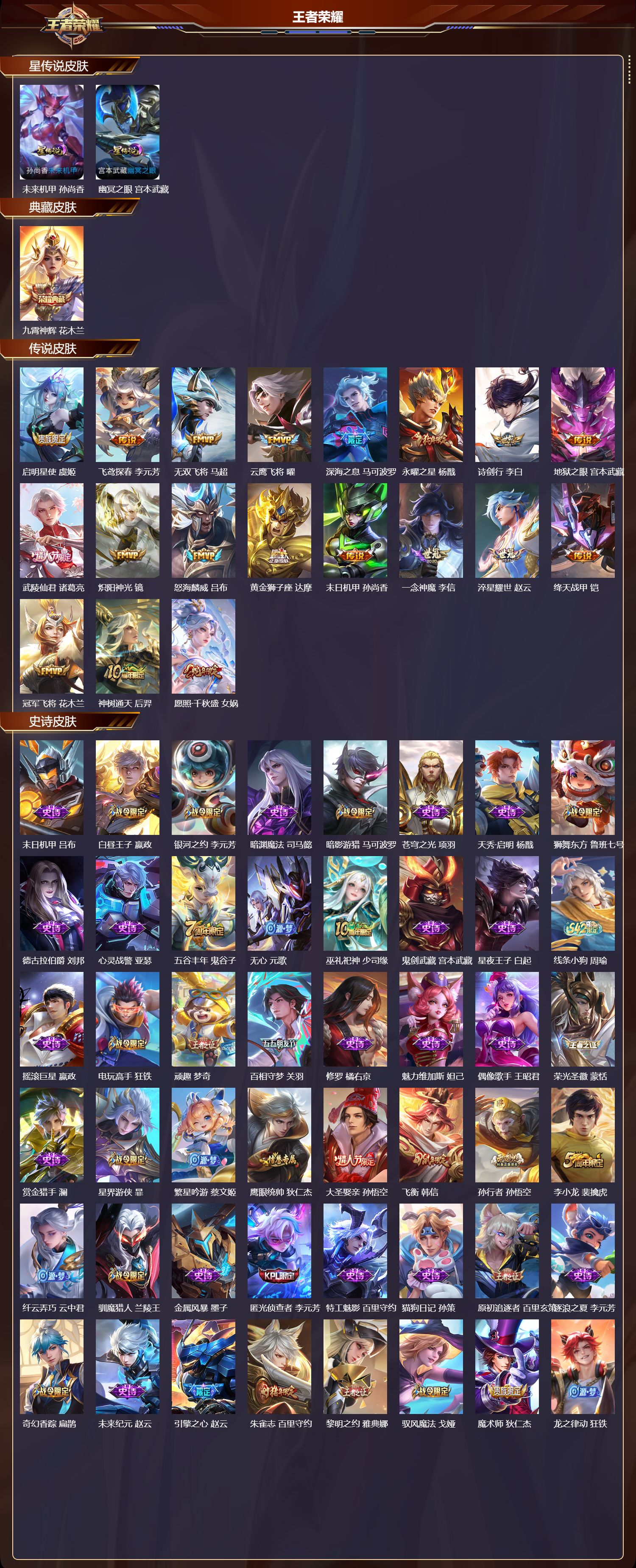 WZQM4160416王者荣耀账号详情图3