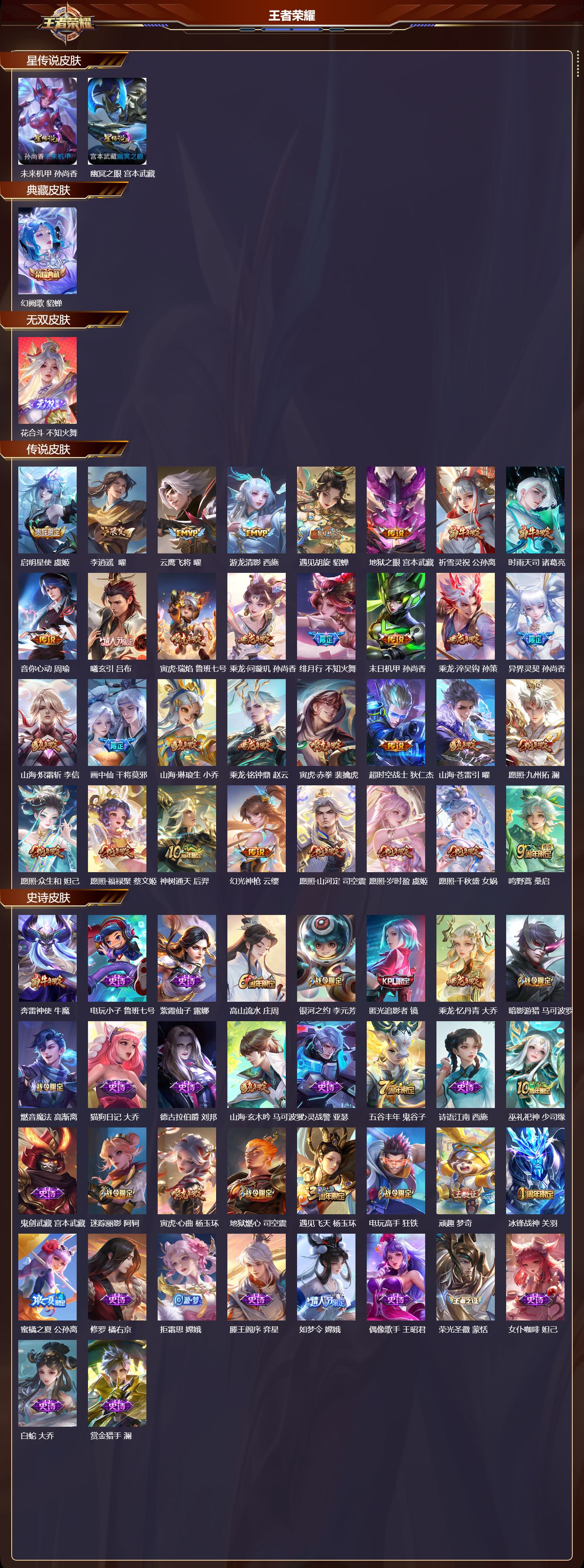 WZQM4160339王者荣耀账号详情图3