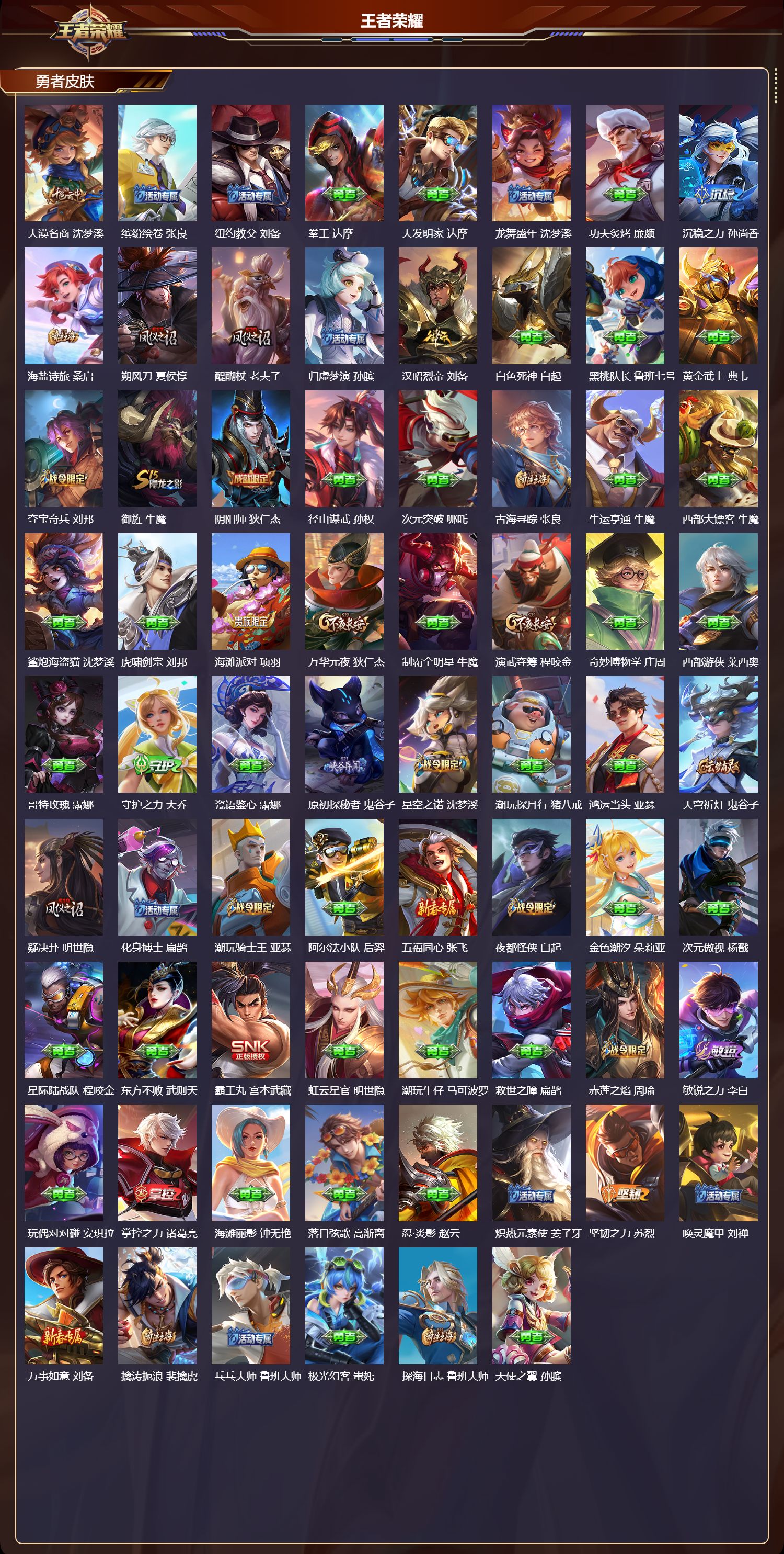 WZQM4160339王者荣耀账号详情图5