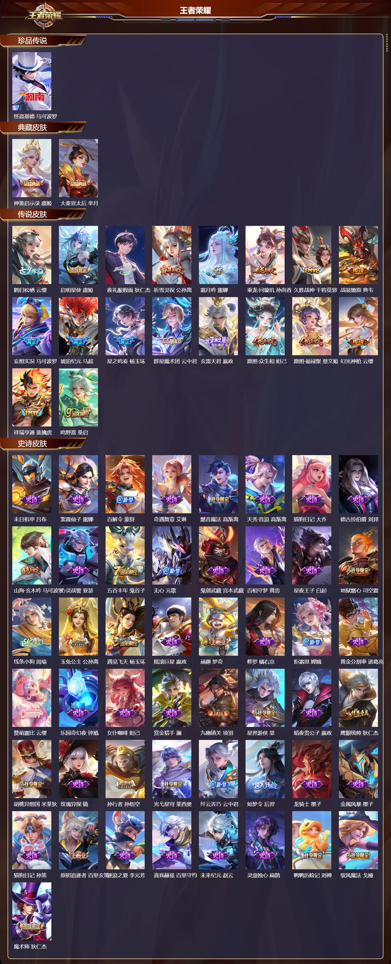 WZQM4155981王者荣耀账号详情图3