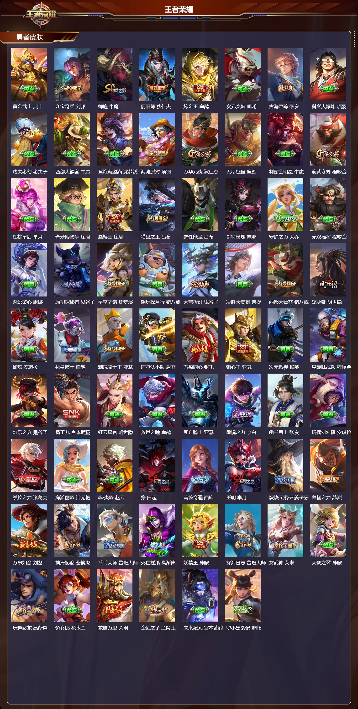 WZQM4155973王者荣耀账号详情图5