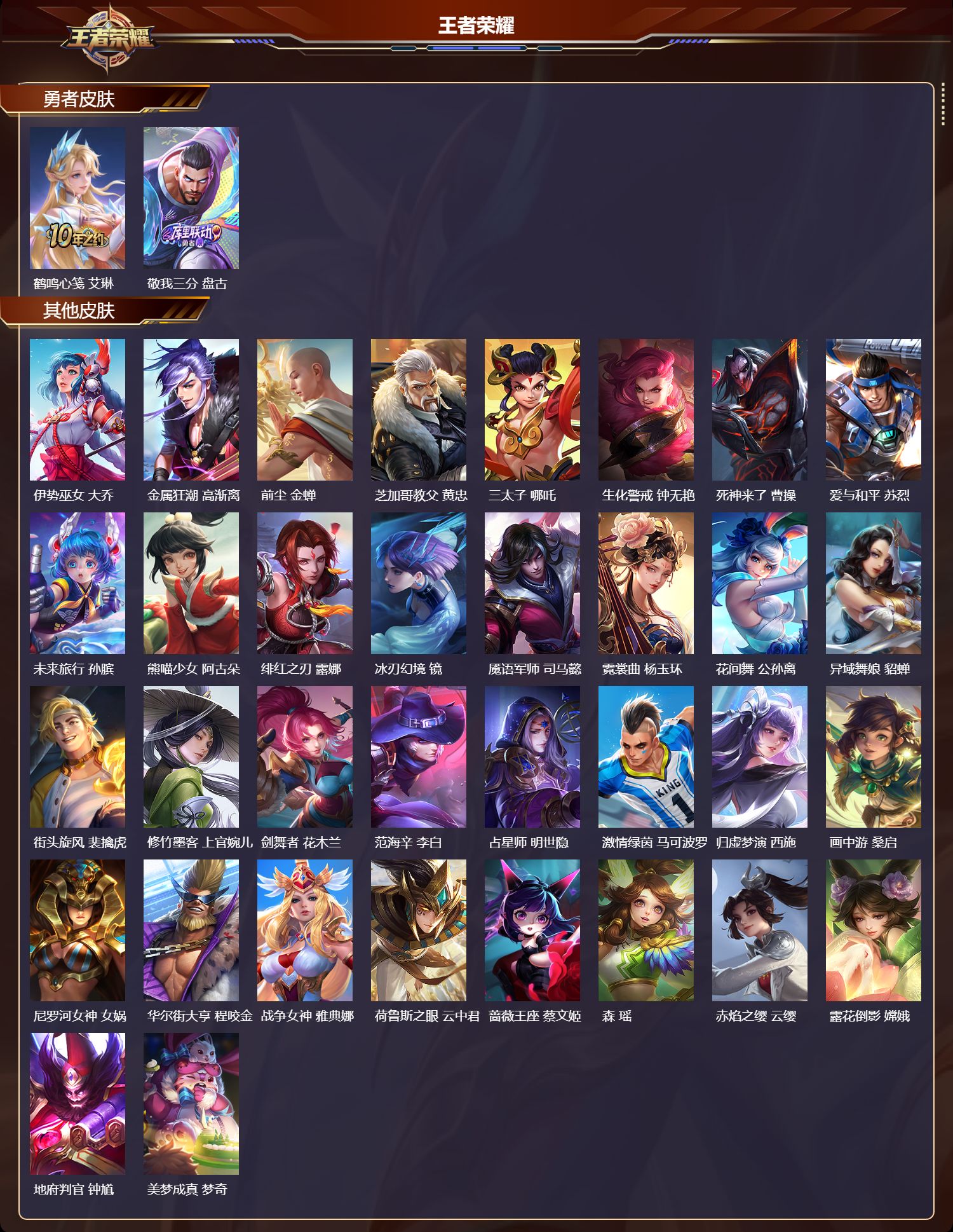 WZMK4155870王者荣耀账号详情图4