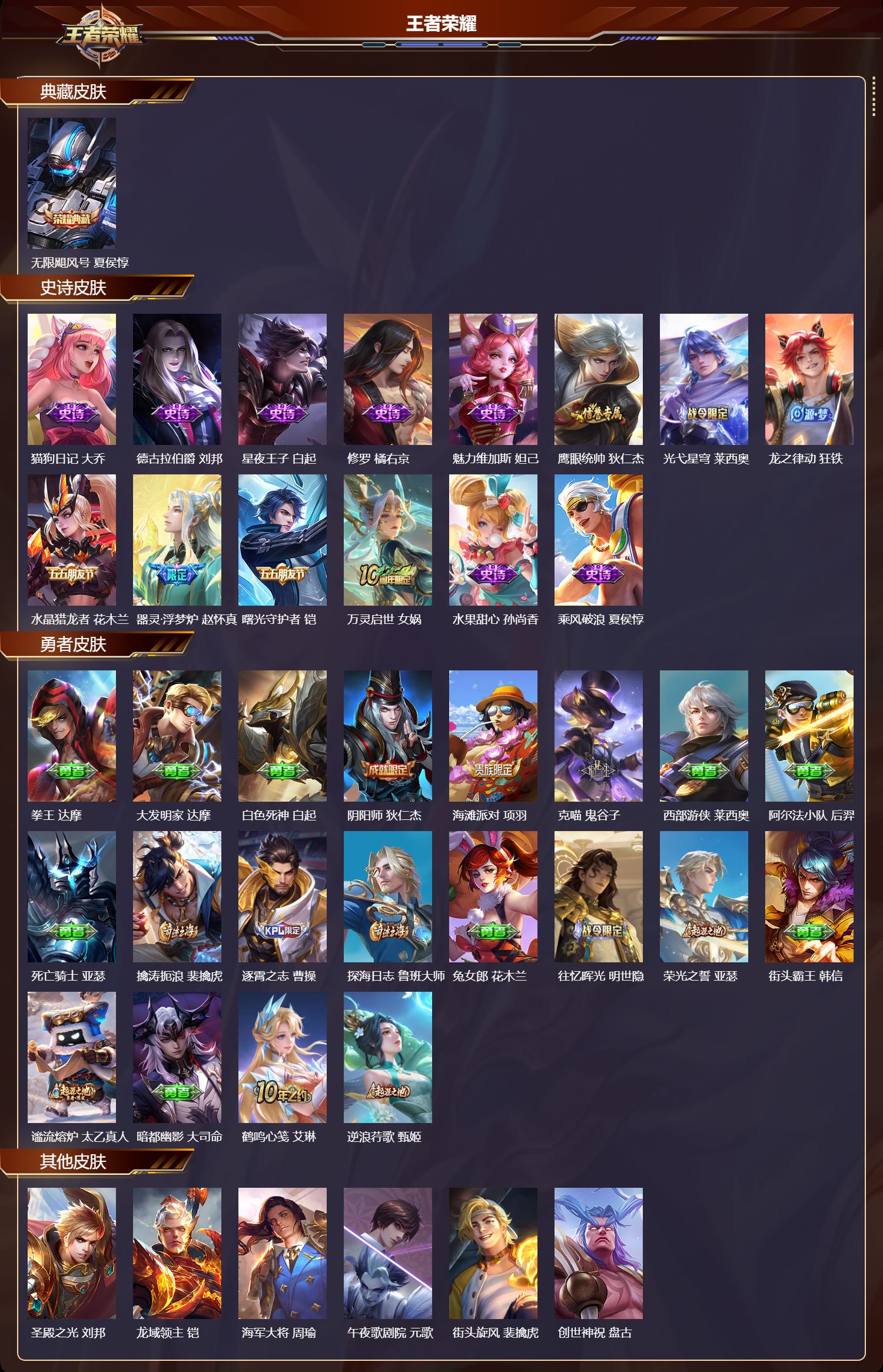 WZMK4155905王者荣耀账号详情图2