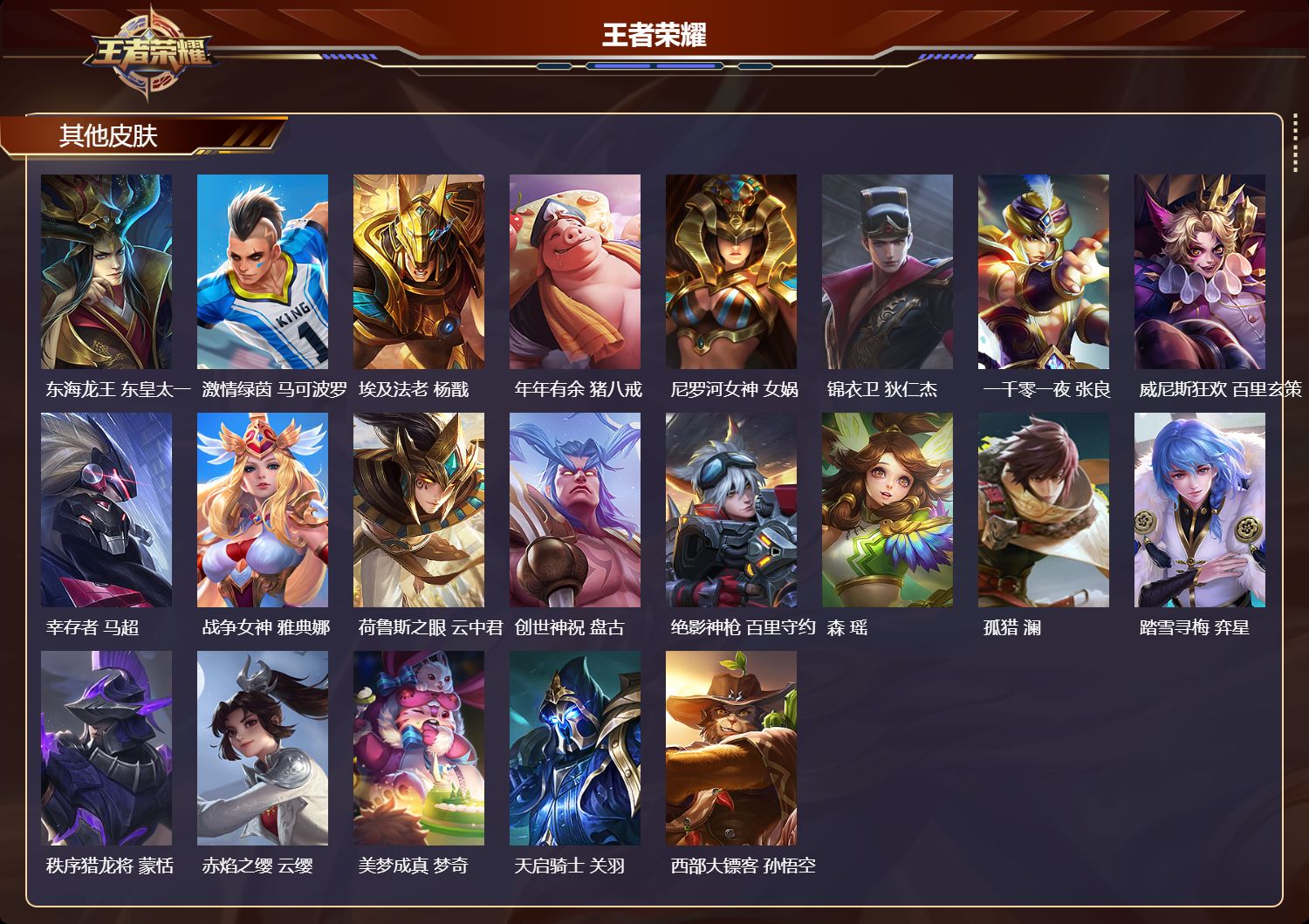 WZMK4155889王者荣耀账号详情图5