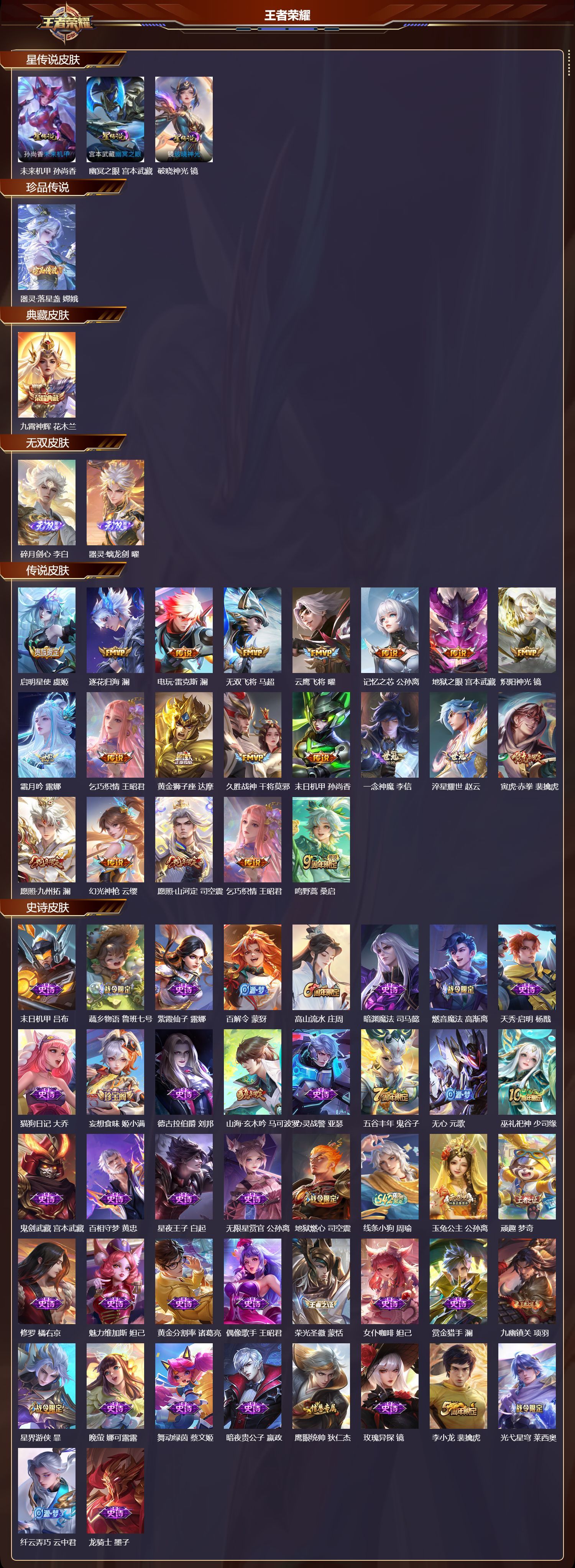 WZQM4160418王者荣耀账号详情图3 WZQM4160418王者荣耀账号详情图3