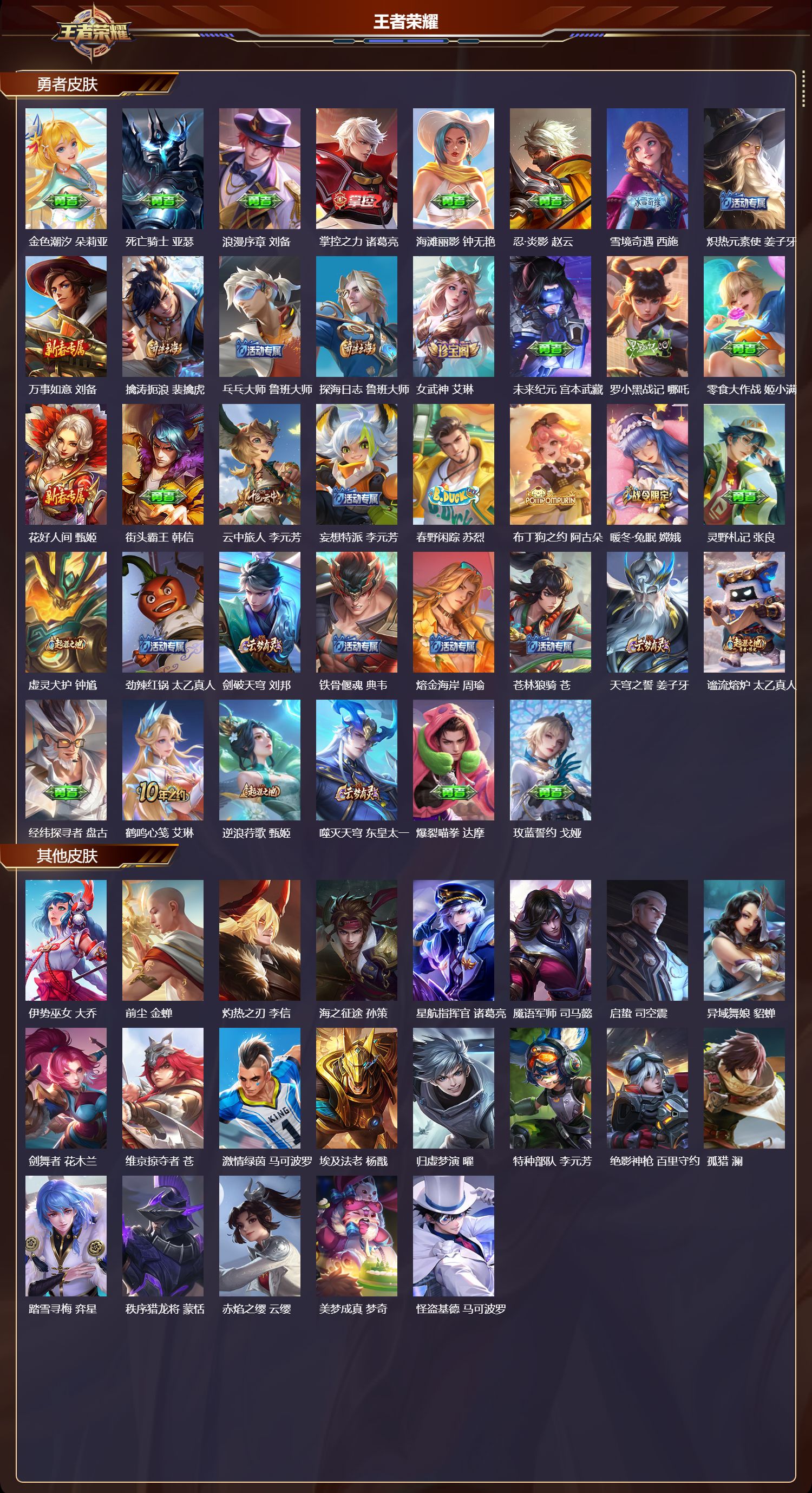 WZMK4155865王者荣耀账号详情图3