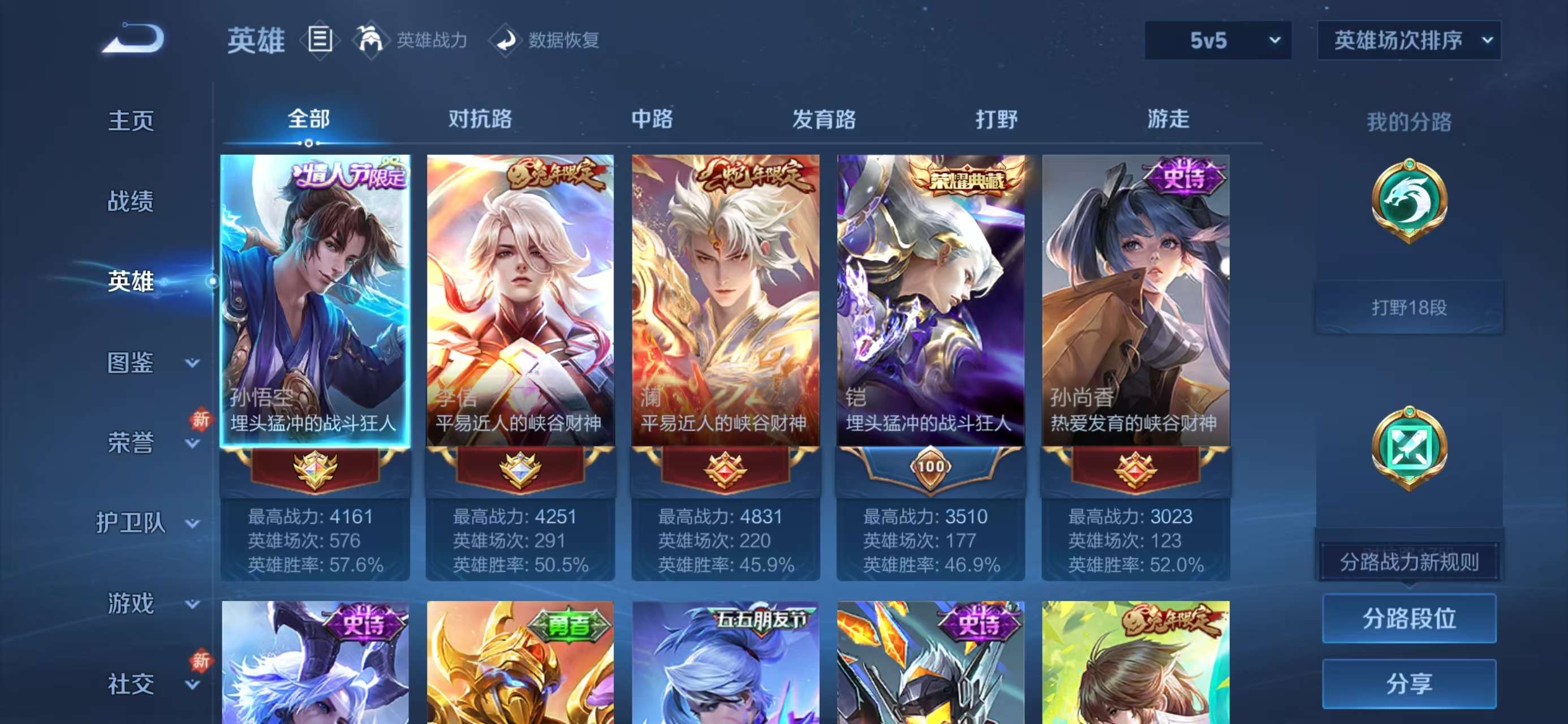 WZCMW4155804王者荣耀账号详情图4