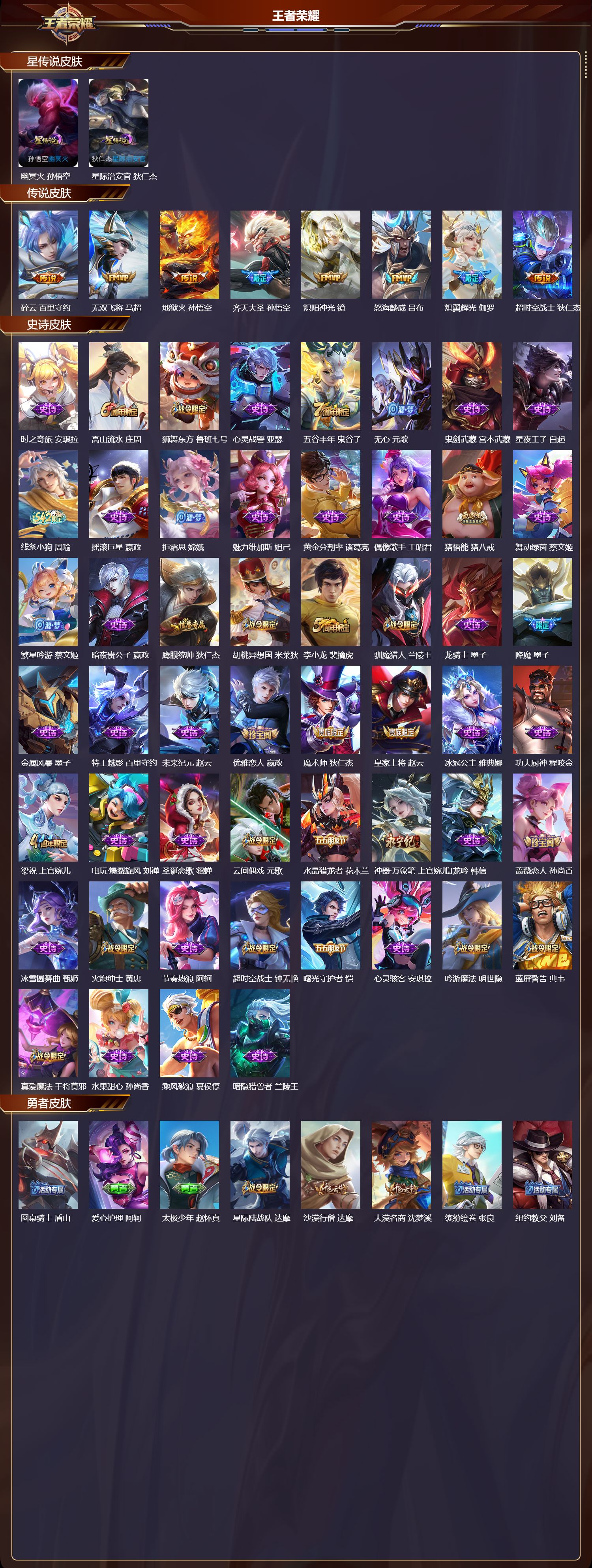 WZMK4155891王者荣耀账号详情图2 WZMK4155891王者荣耀账号详情图2