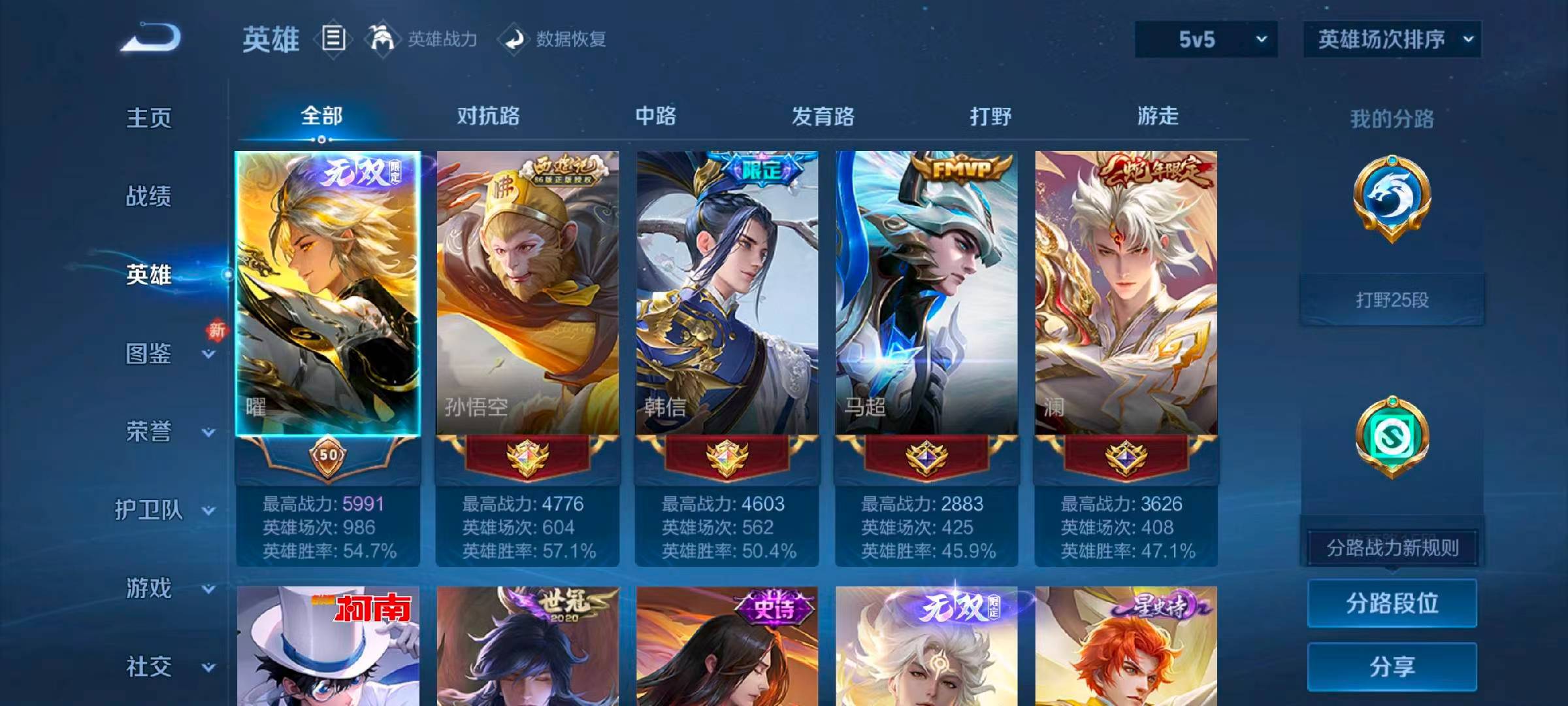 WZCMW4156155王者荣耀账号详情图4 WZCMW4156155王者荣耀账号详情图4