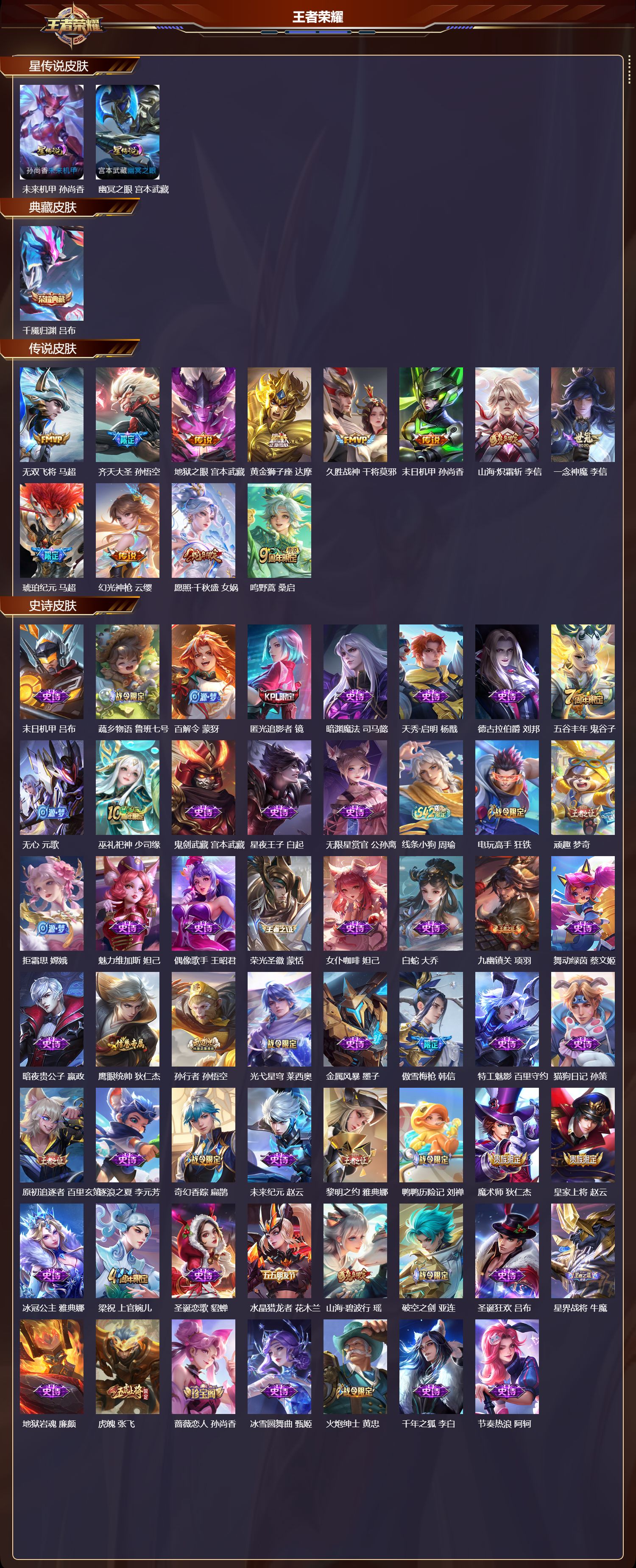 WZQM4160374王者荣耀账号详情图3