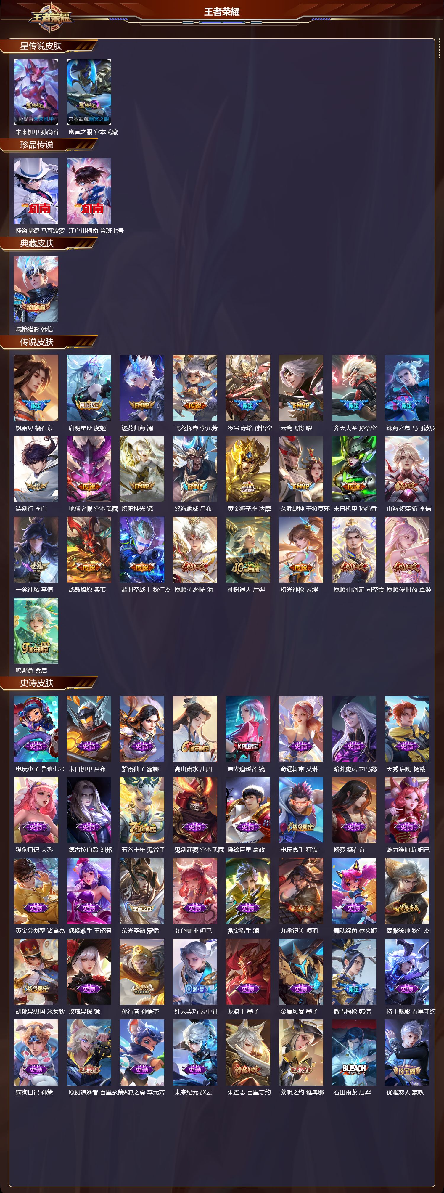 WZMK4155861王者荣耀账号详情图2 WZMK4155861王者荣耀账号详情图2