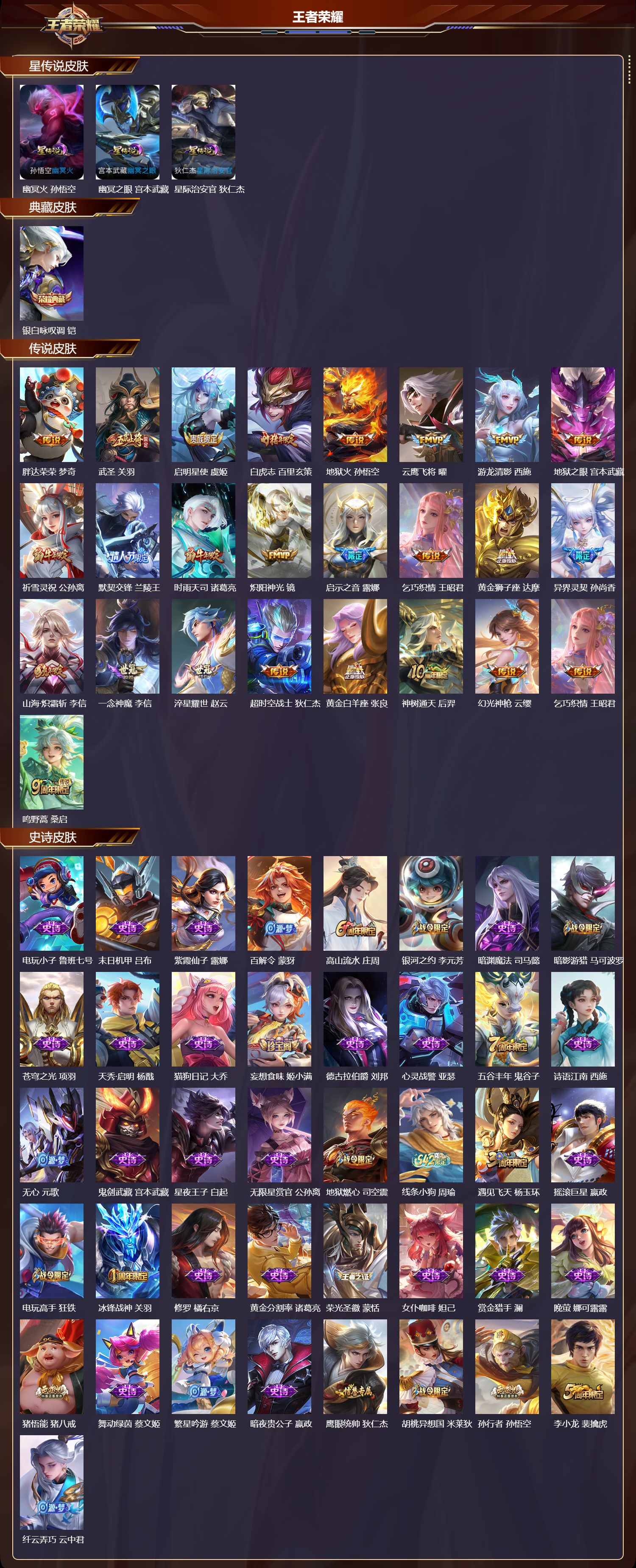 WZQM4156109王者荣耀账号详情图3