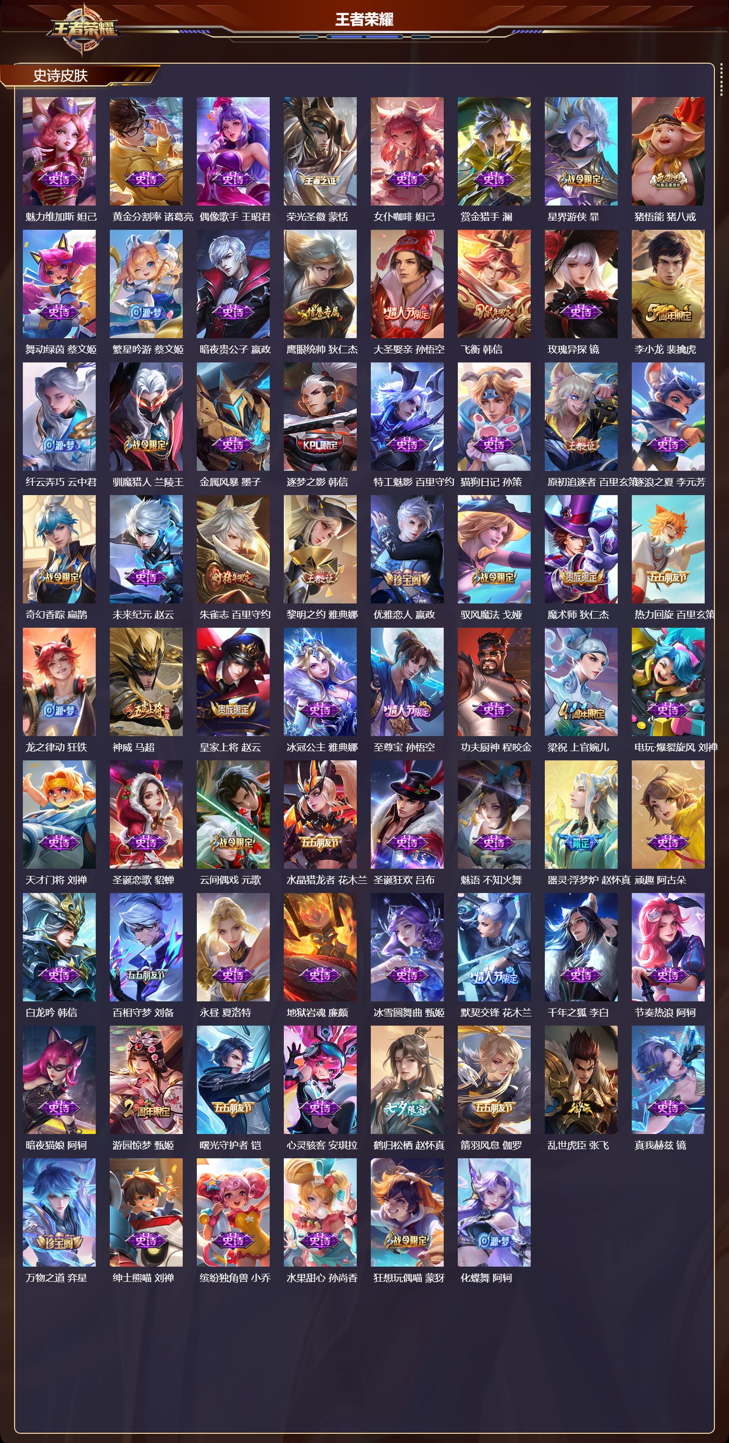 WZQM4155974王者荣耀账号详情图4