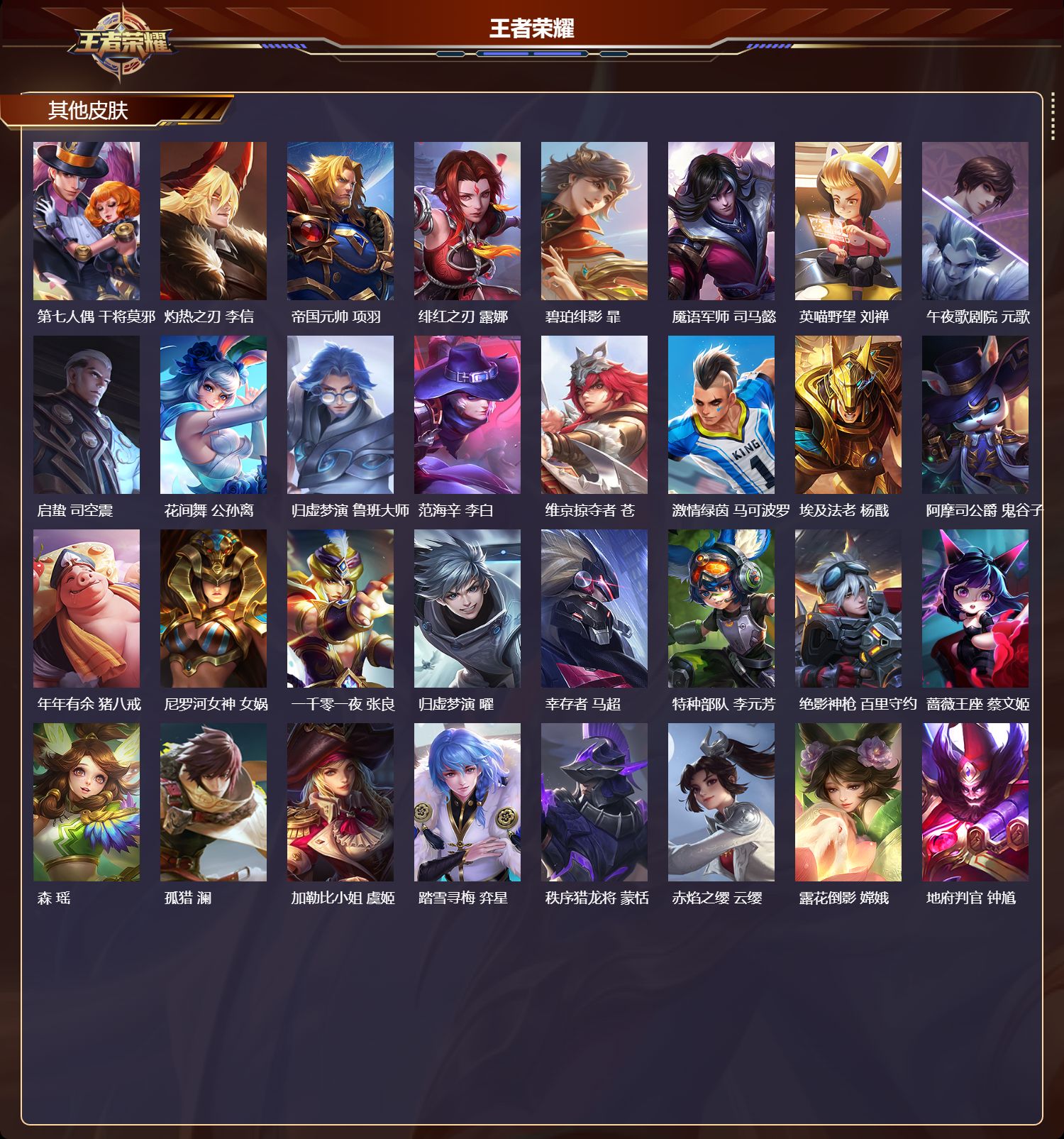 WZQM4160374王者荣耀账号详情图6