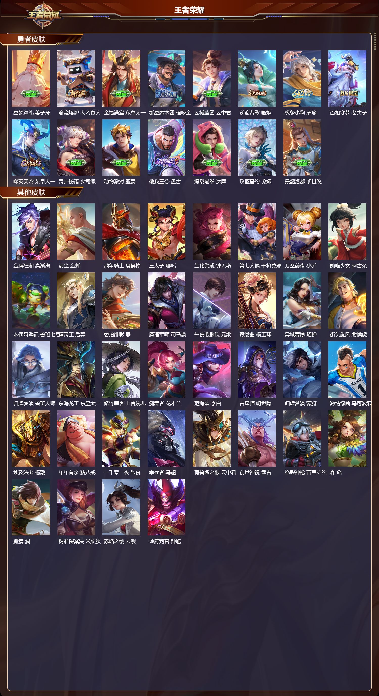 WZQM4160417王者荣耀账号详情图5