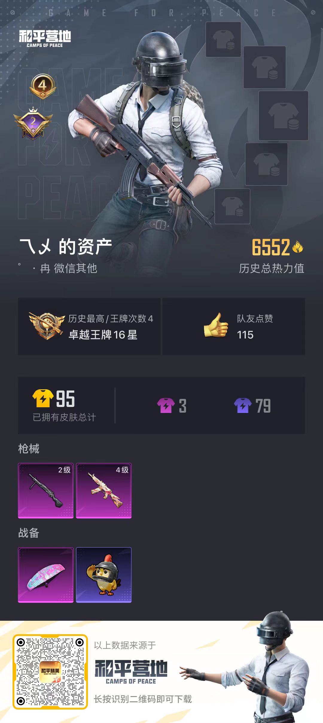 HPCMW486193和平精英账号详情图2