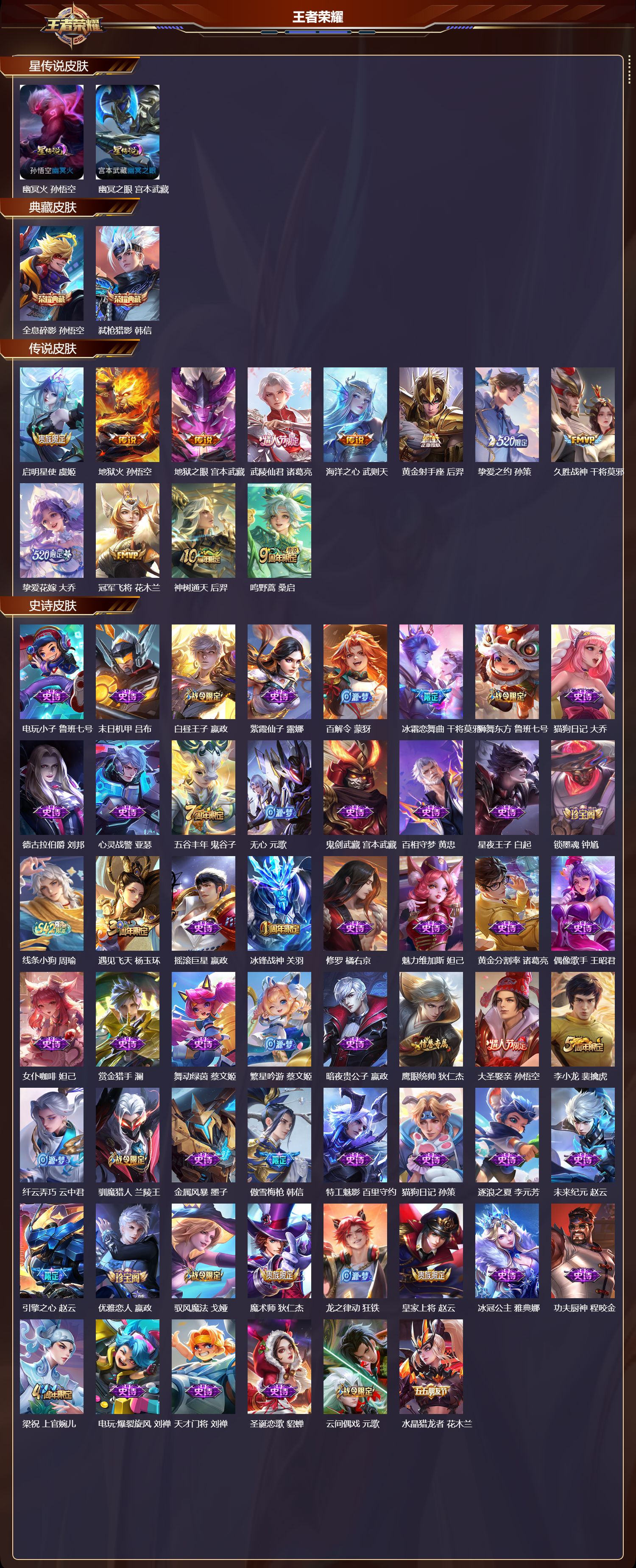 WZQM4161747王者荣耀账号详情图3