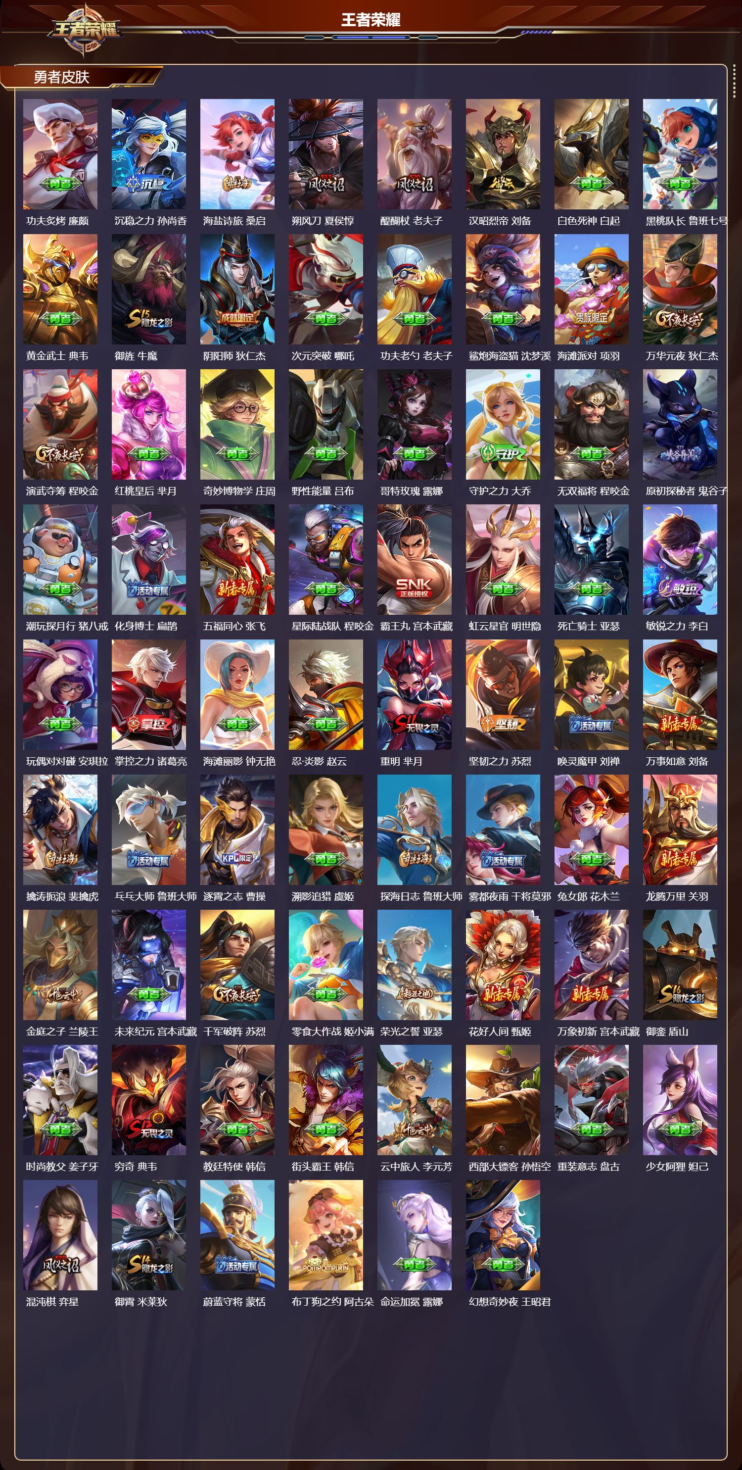 WZMK4161523王者荣耀账号详情图3 WZMK4161523王者荣耀账号详情图3