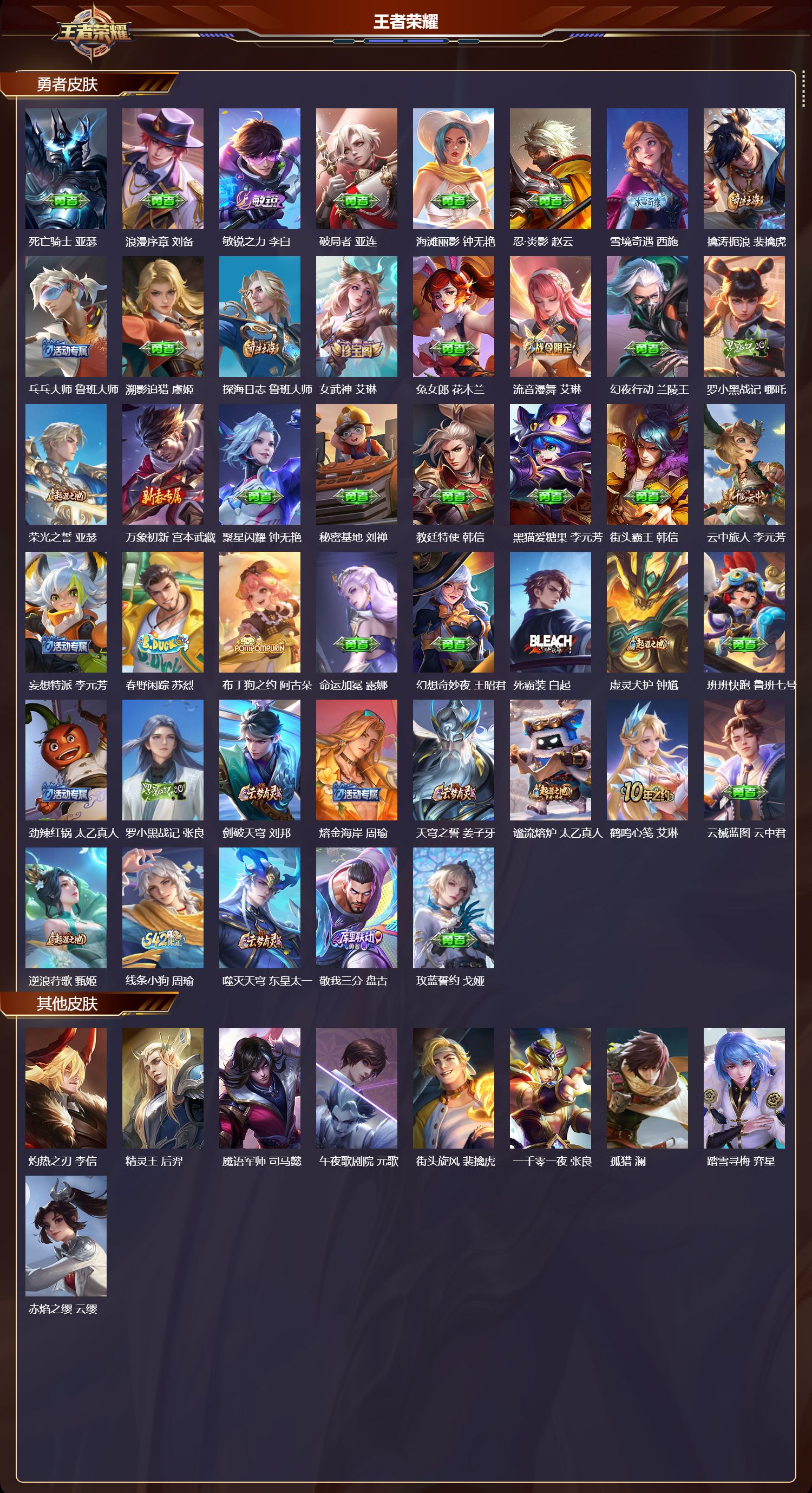 WZMK4161547王者荣耀账号详情图3