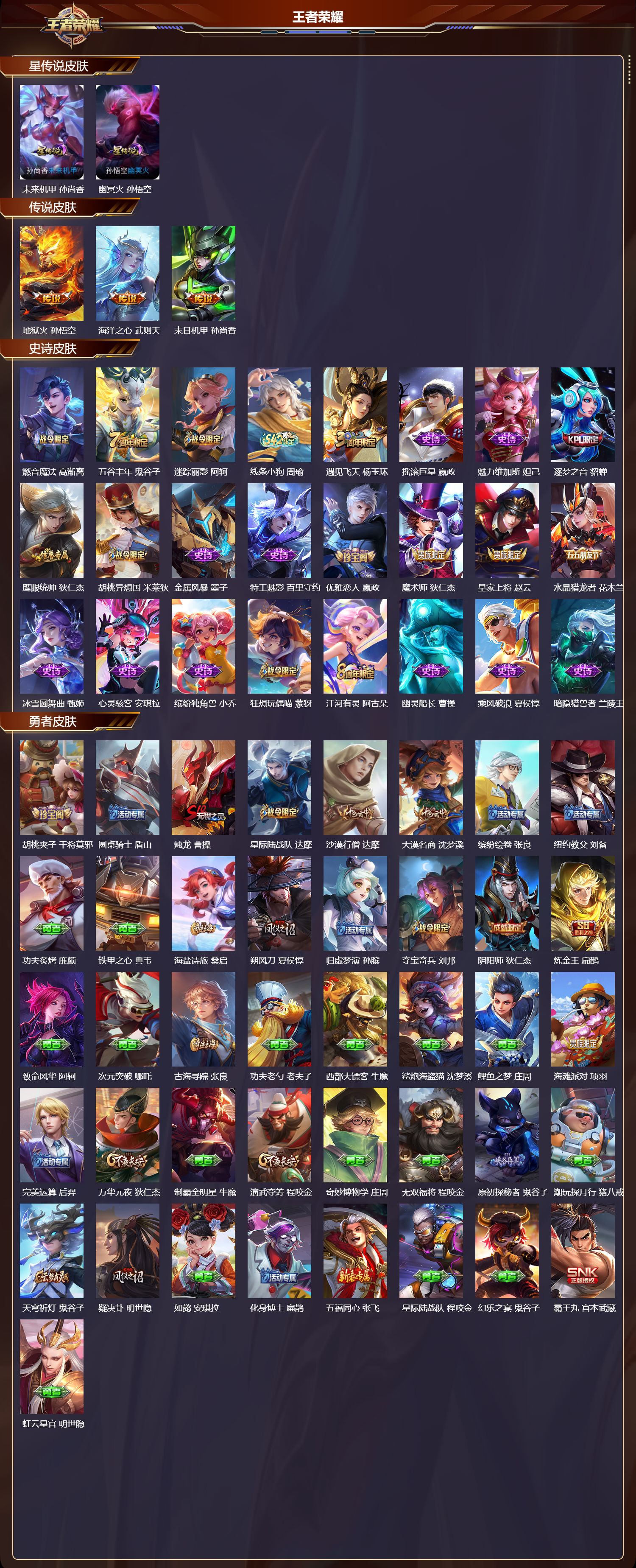 WZMK4161530王者荣耀账号详情图2 WZMK4161530王者荣耀账号详情图2