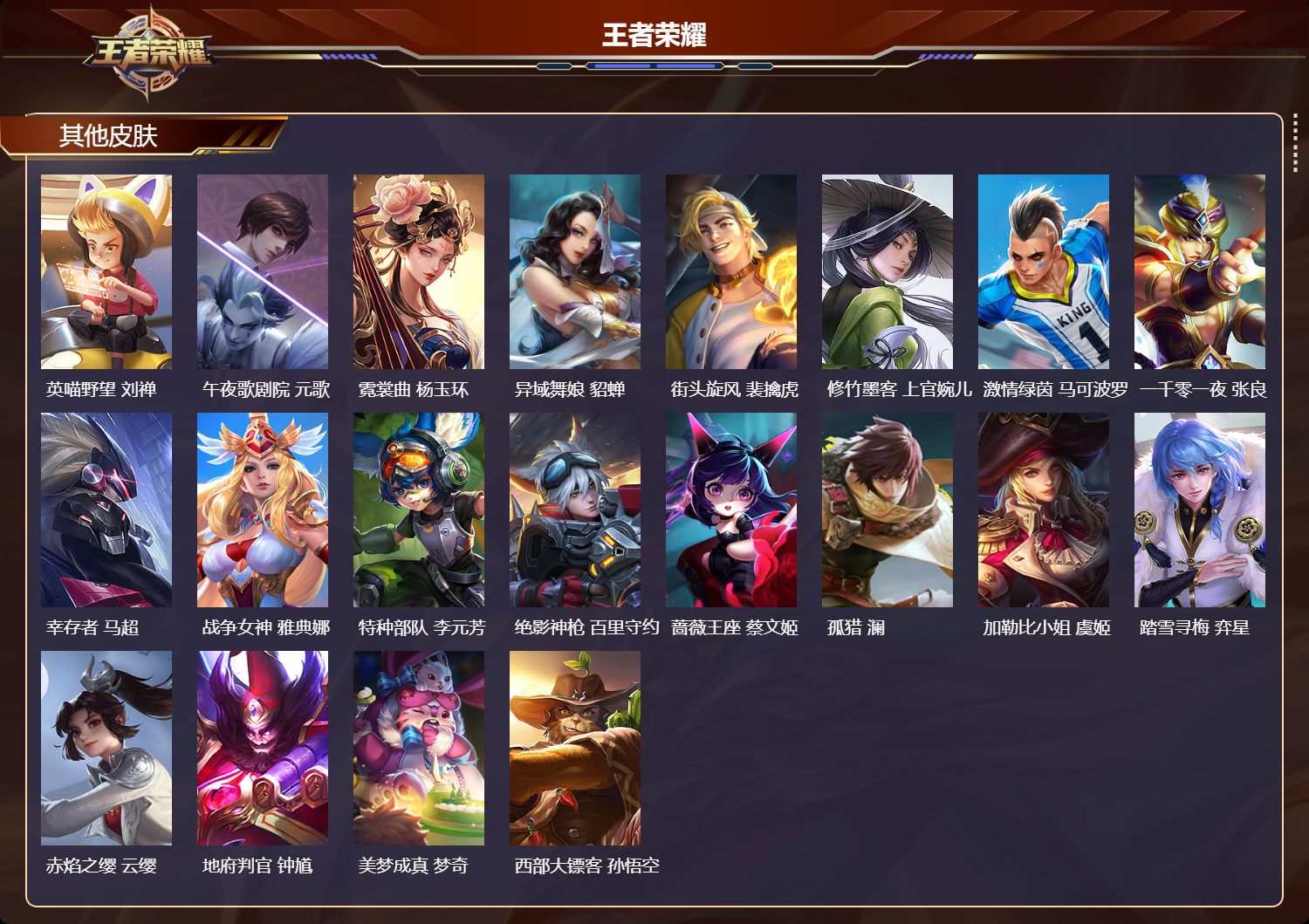 WZMK4161538王者荣耀账号详情图4