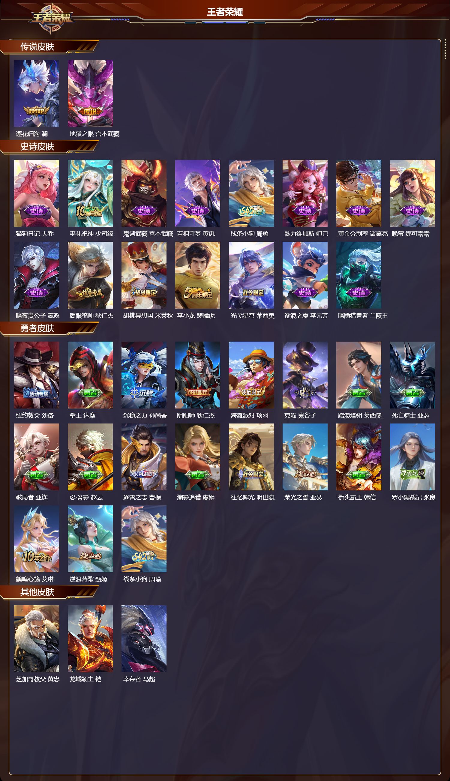 WZMK4161532王者荣耀账号详情图2