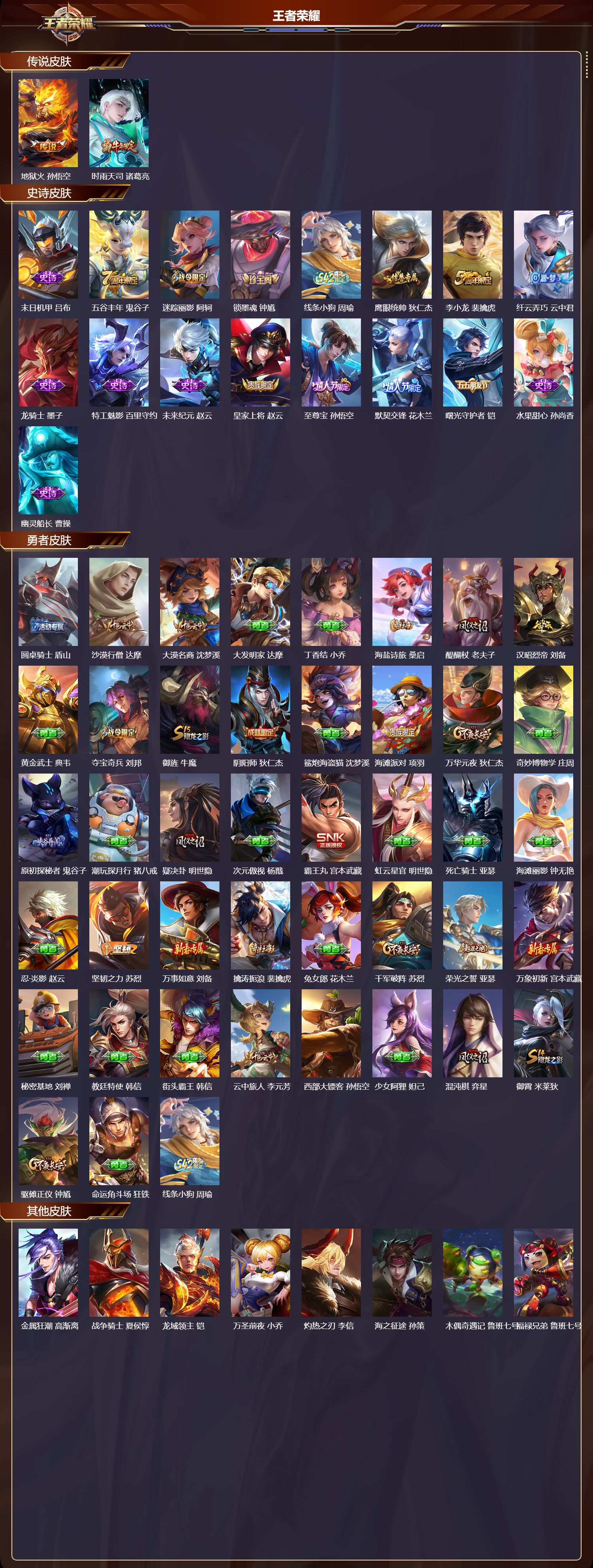 WZMK4163015王者荣耀账号详情图2 WZMK4163015王者荣耀账号详情图2