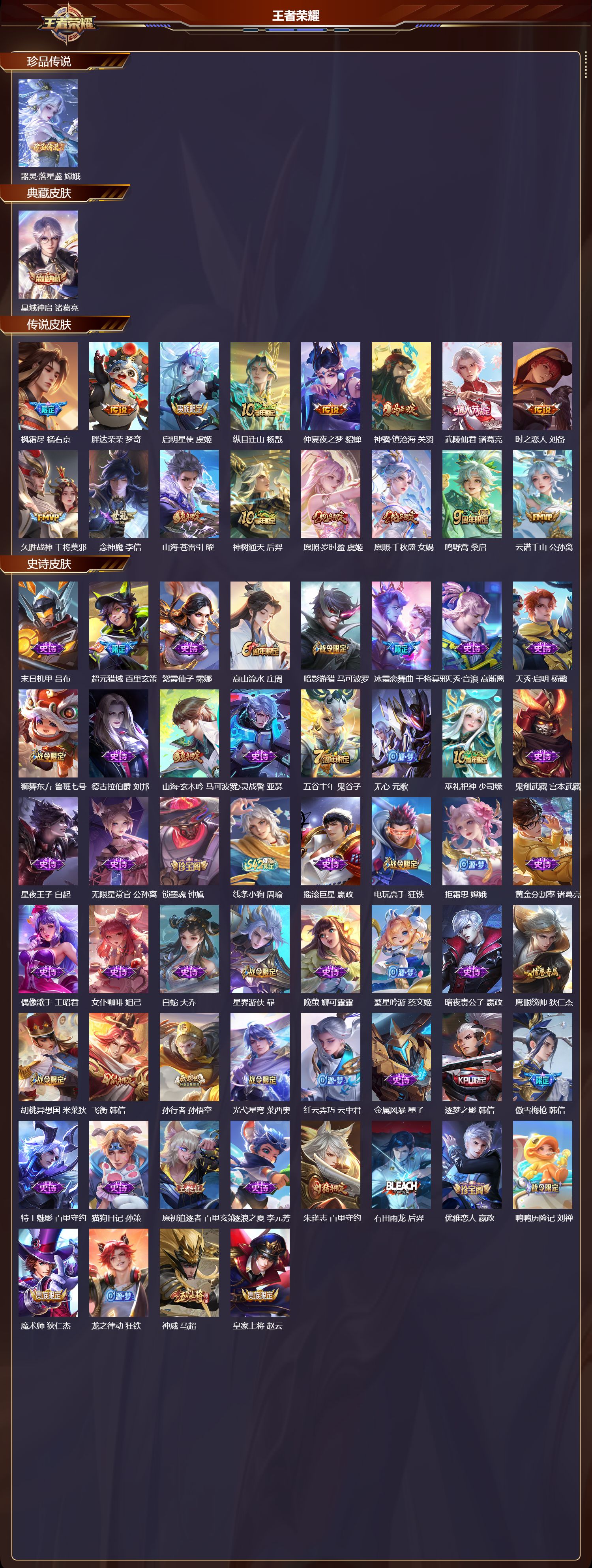 WZQM4161863王者荣耀账号详情图3