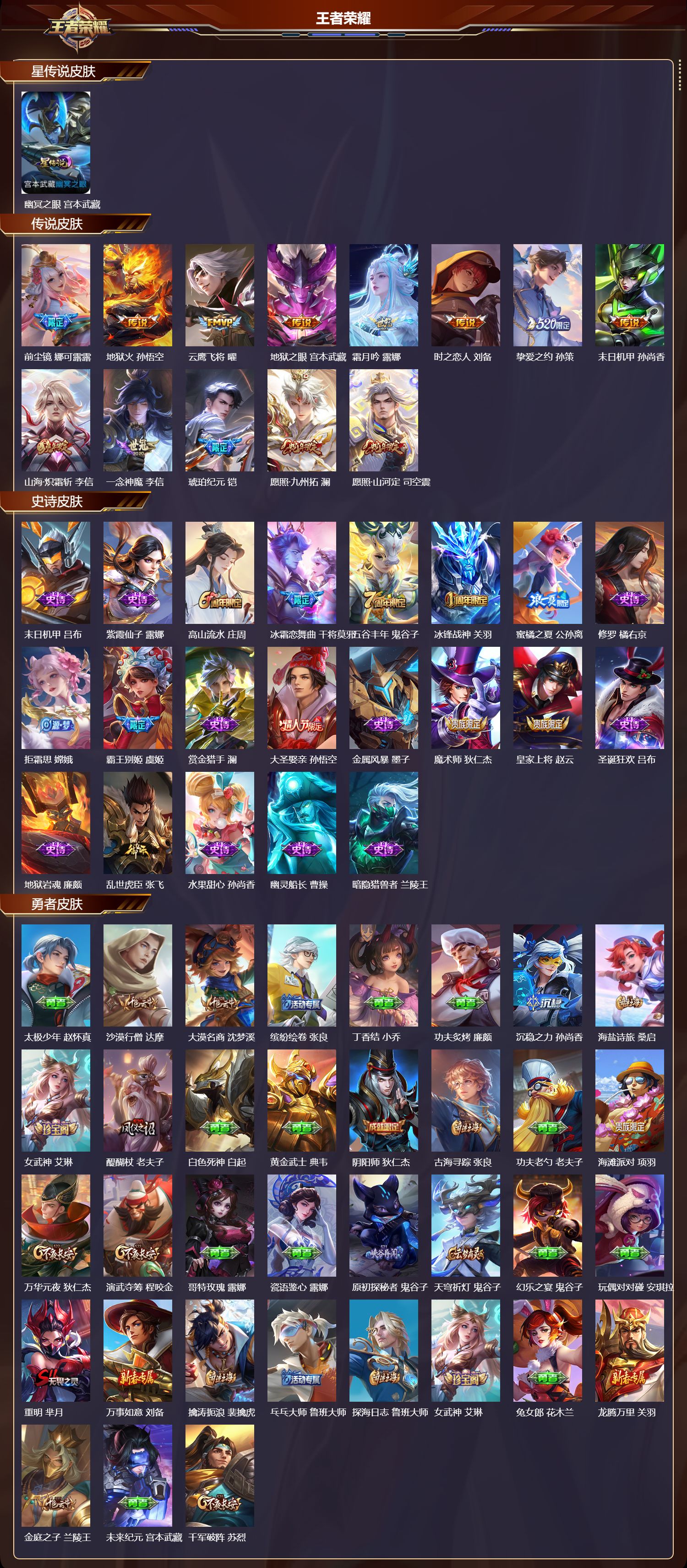 WZMK4161533王者荣耀账号详情图2