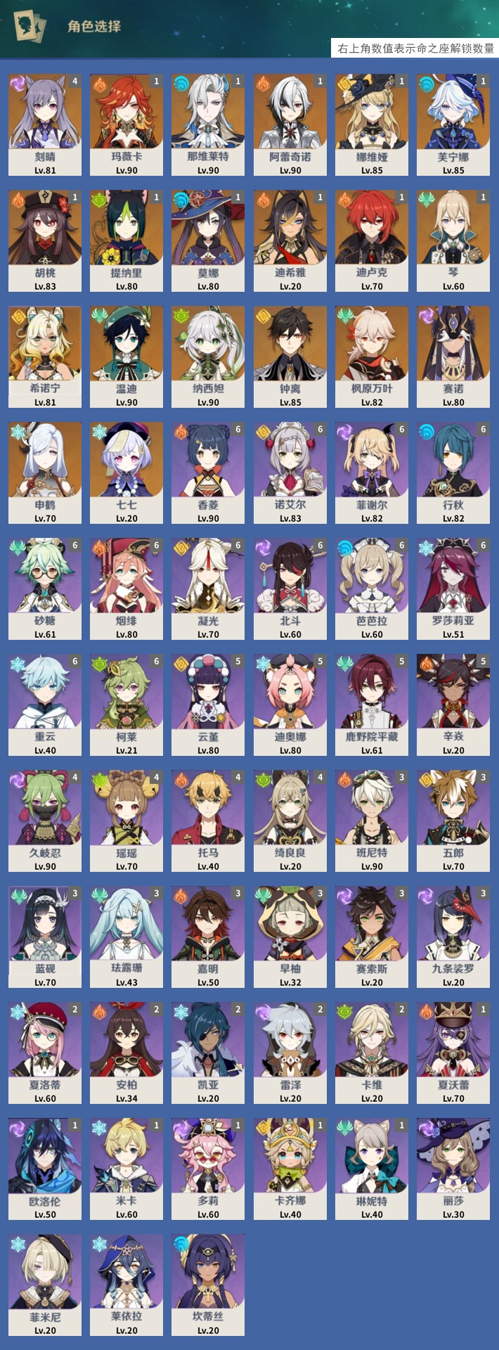 YSMK42225原神账号详情图3