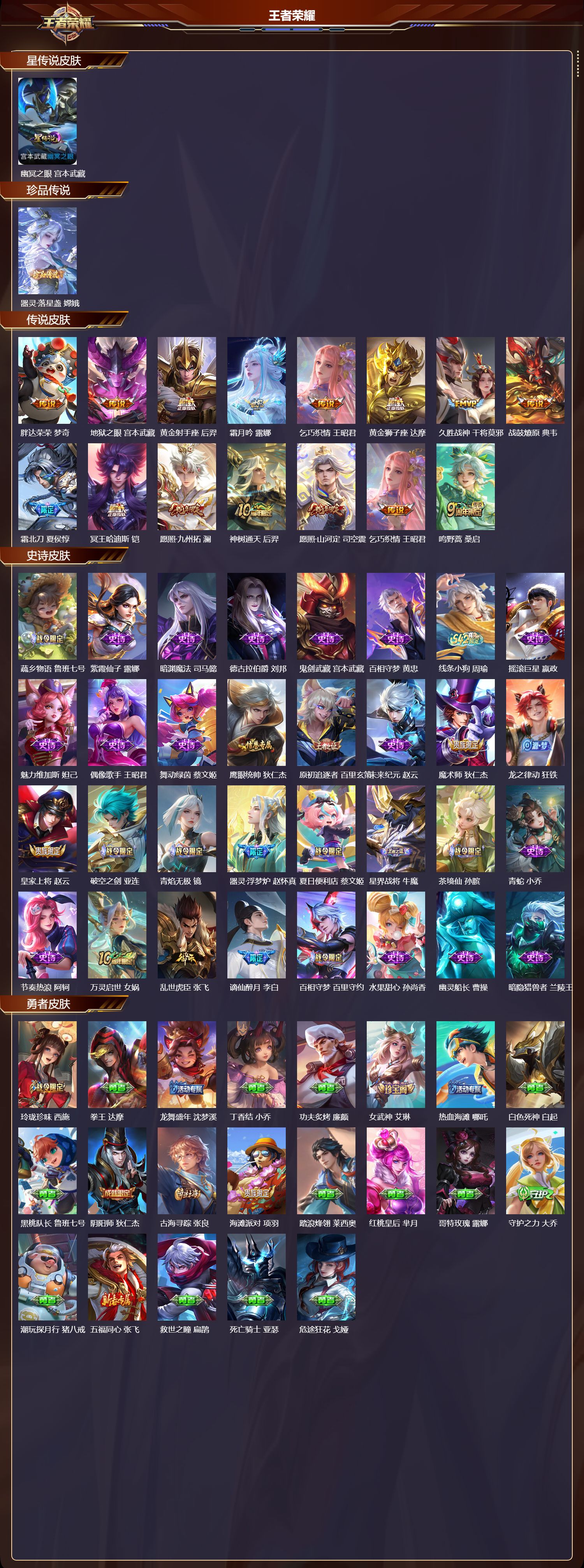 WZMK4161531王者荣耀账号详情图2 WZMK4161531王者荣耀账号详情图2