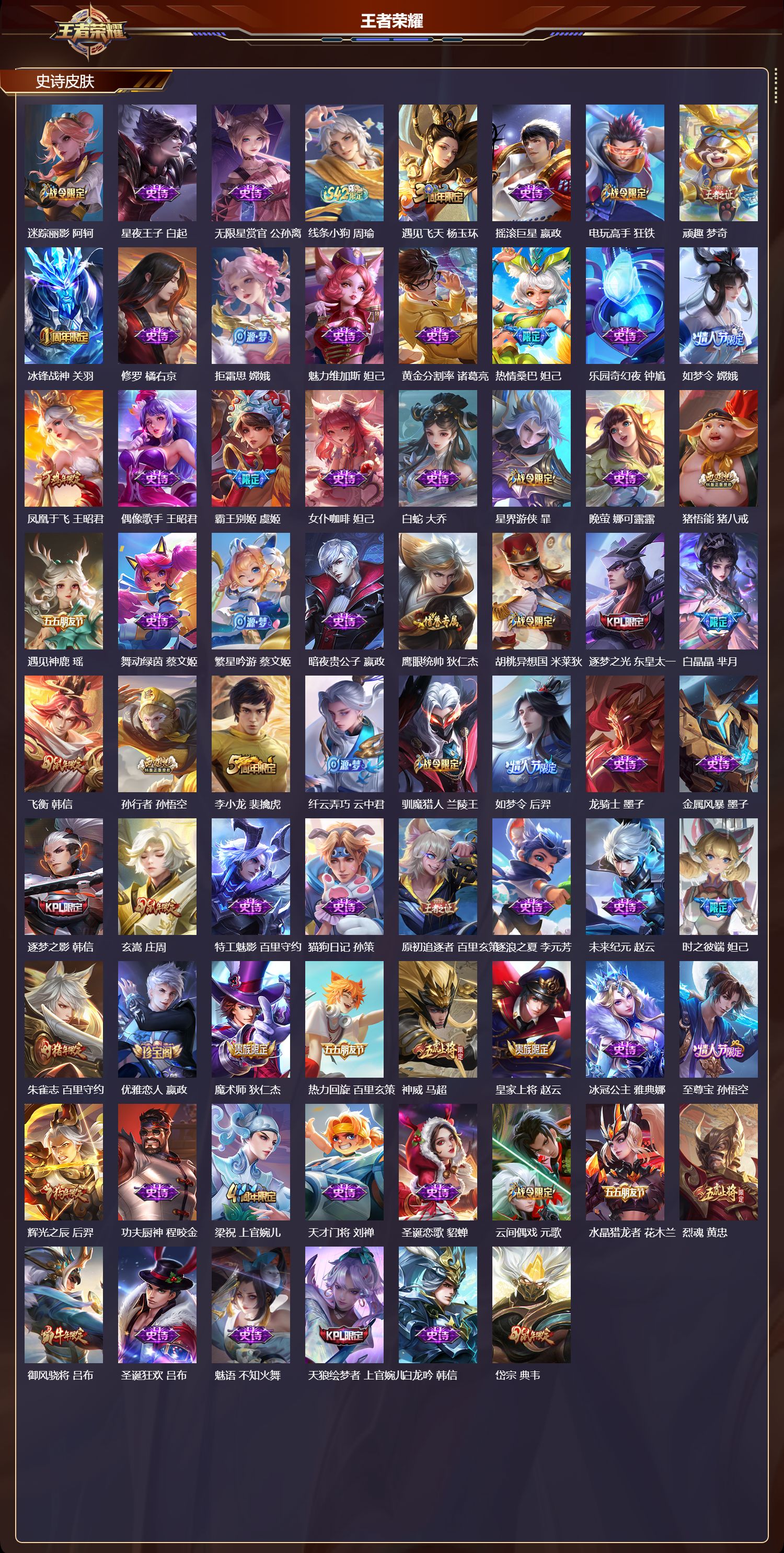 WZMK4161558王者荣耀账号详情图3 WZMK4161558王者荣耀账号详情图3