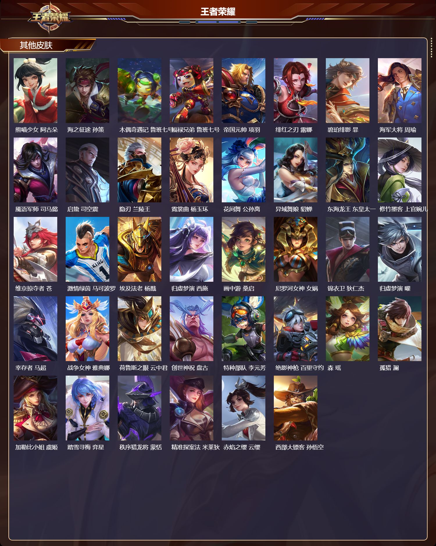 WZMK4161567王者荣耀账号详情图5