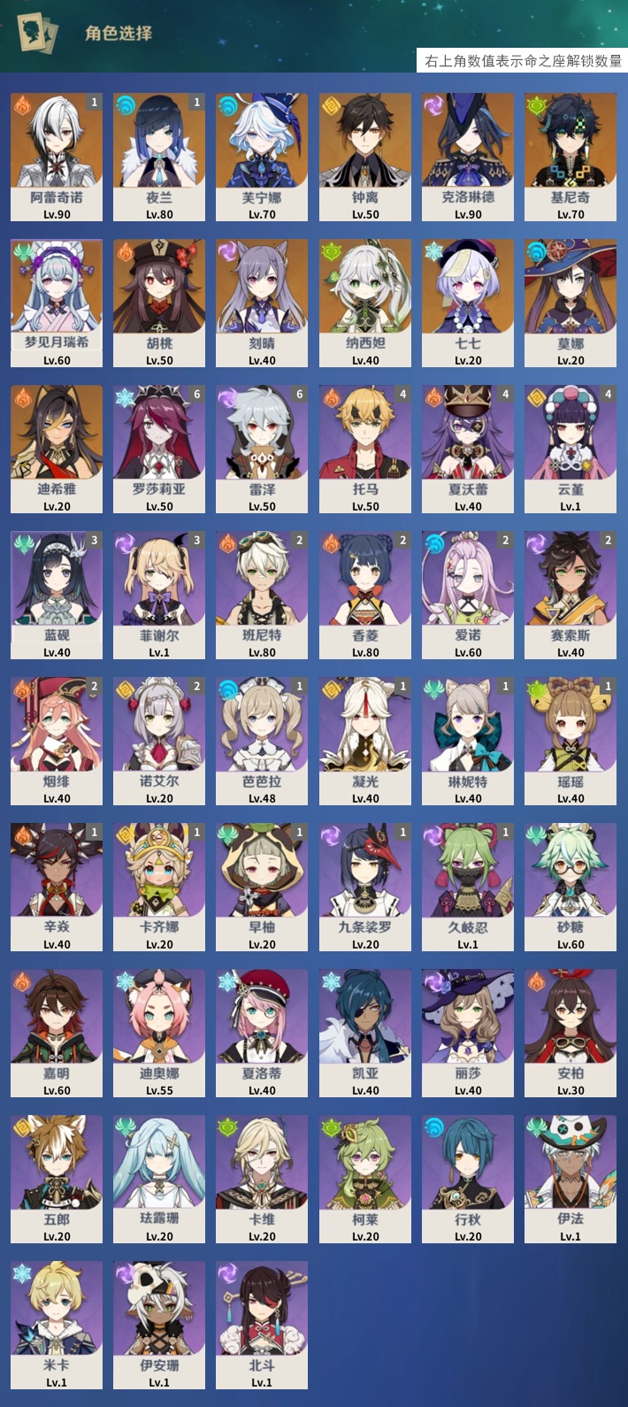 YSMK42284原神账号详情图3