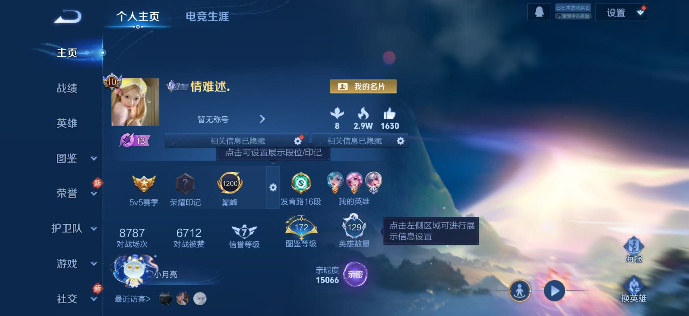 WZCMW4160928王者荣耀账号详情图2