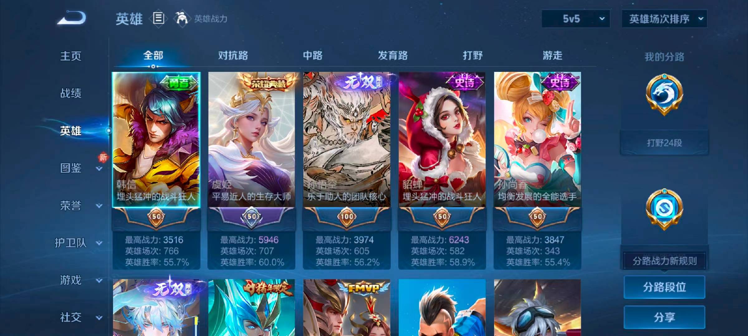 WZCMW4160722王者荣耀账号详情图4