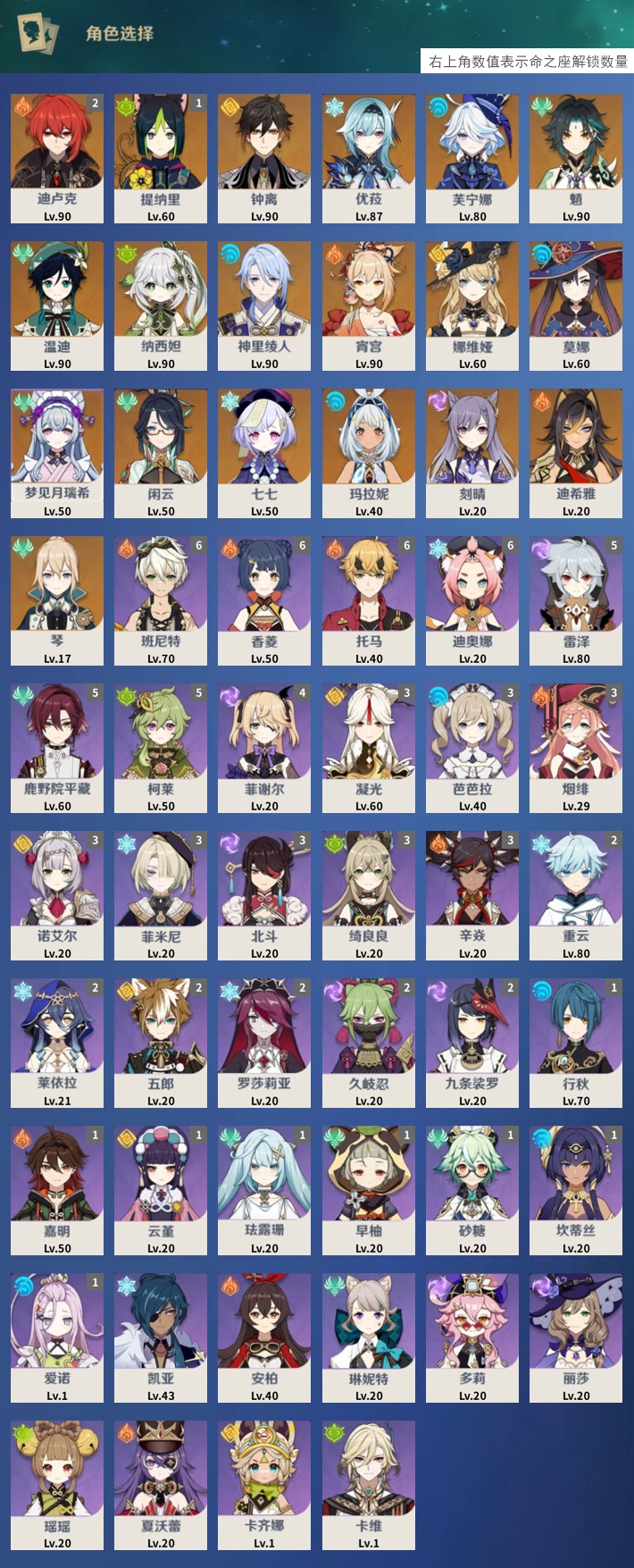 YSMK42281原神账号详情图3