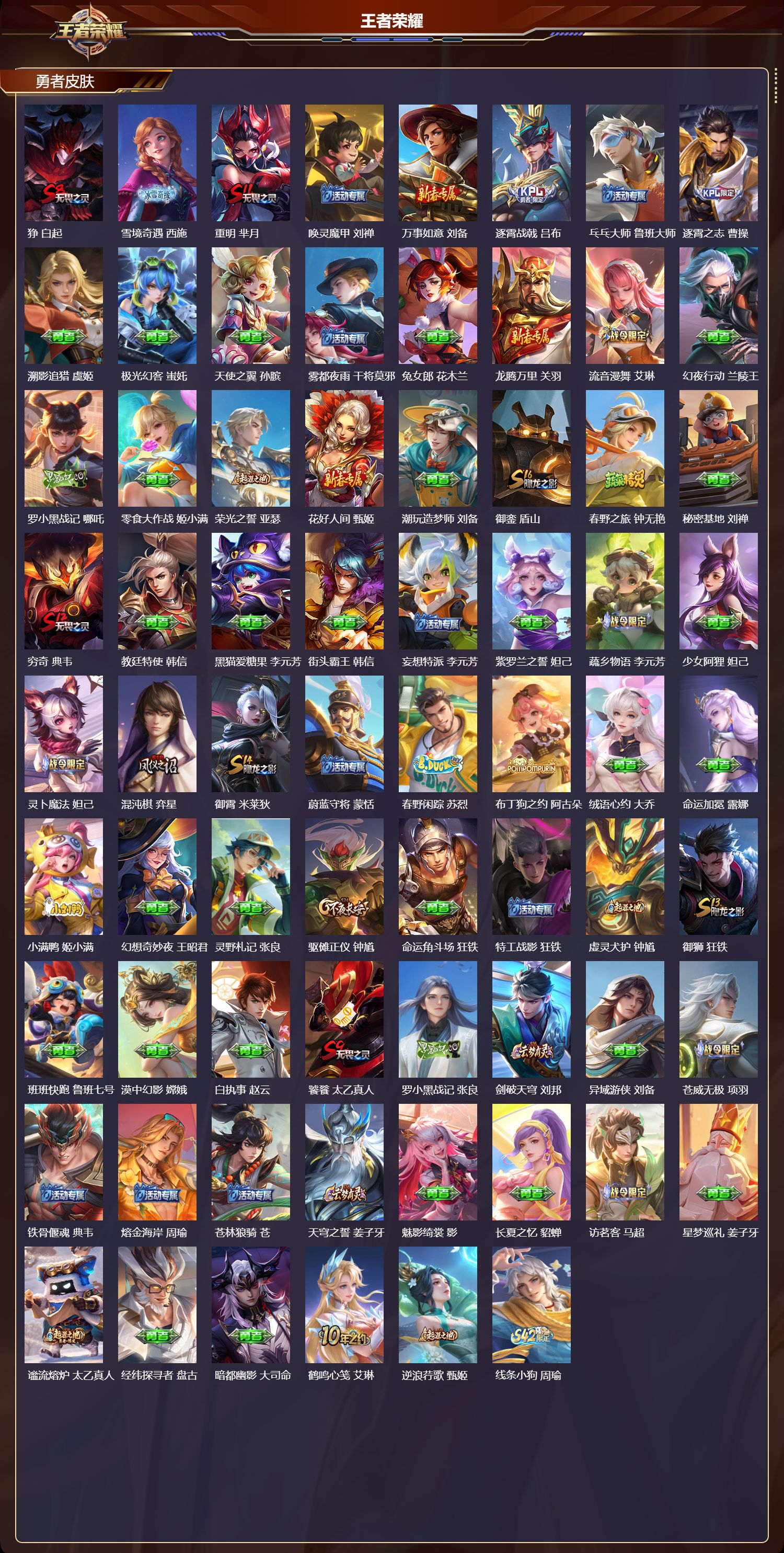 WZQM4162185王者荣耀账号详情图5