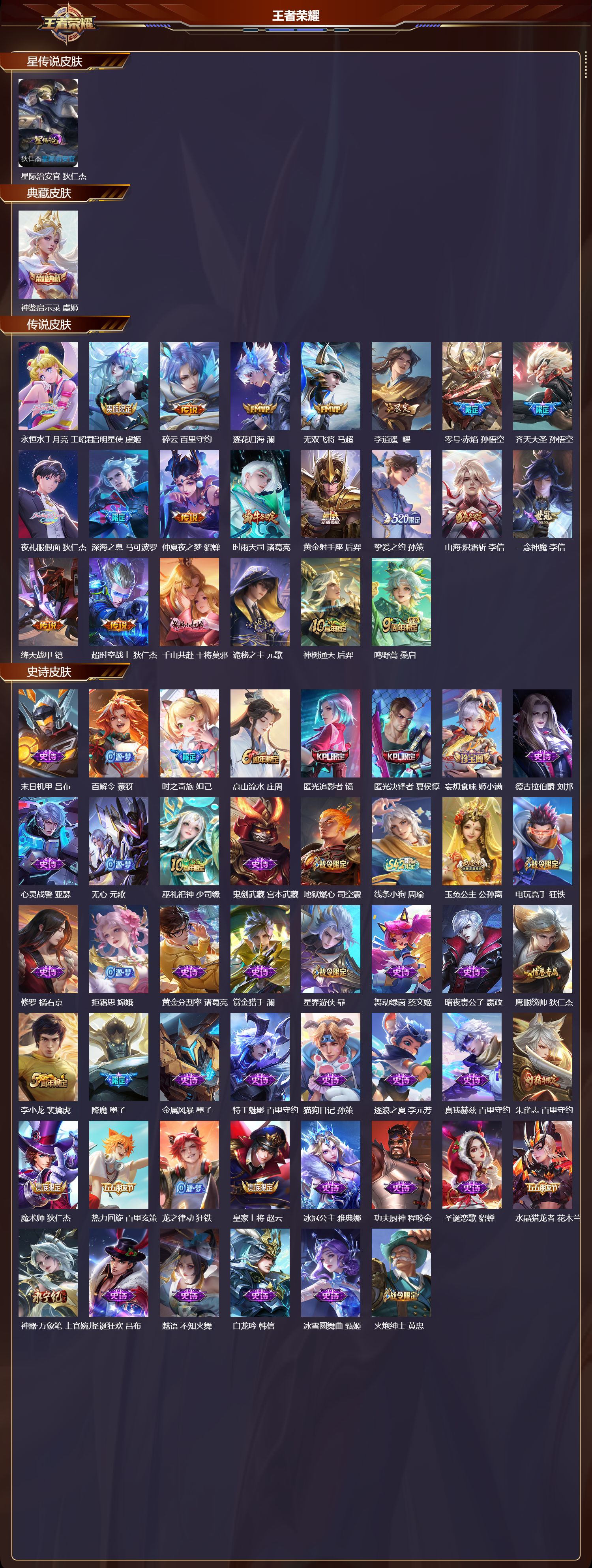 WZQM4162321王者荣耀账号详情图3