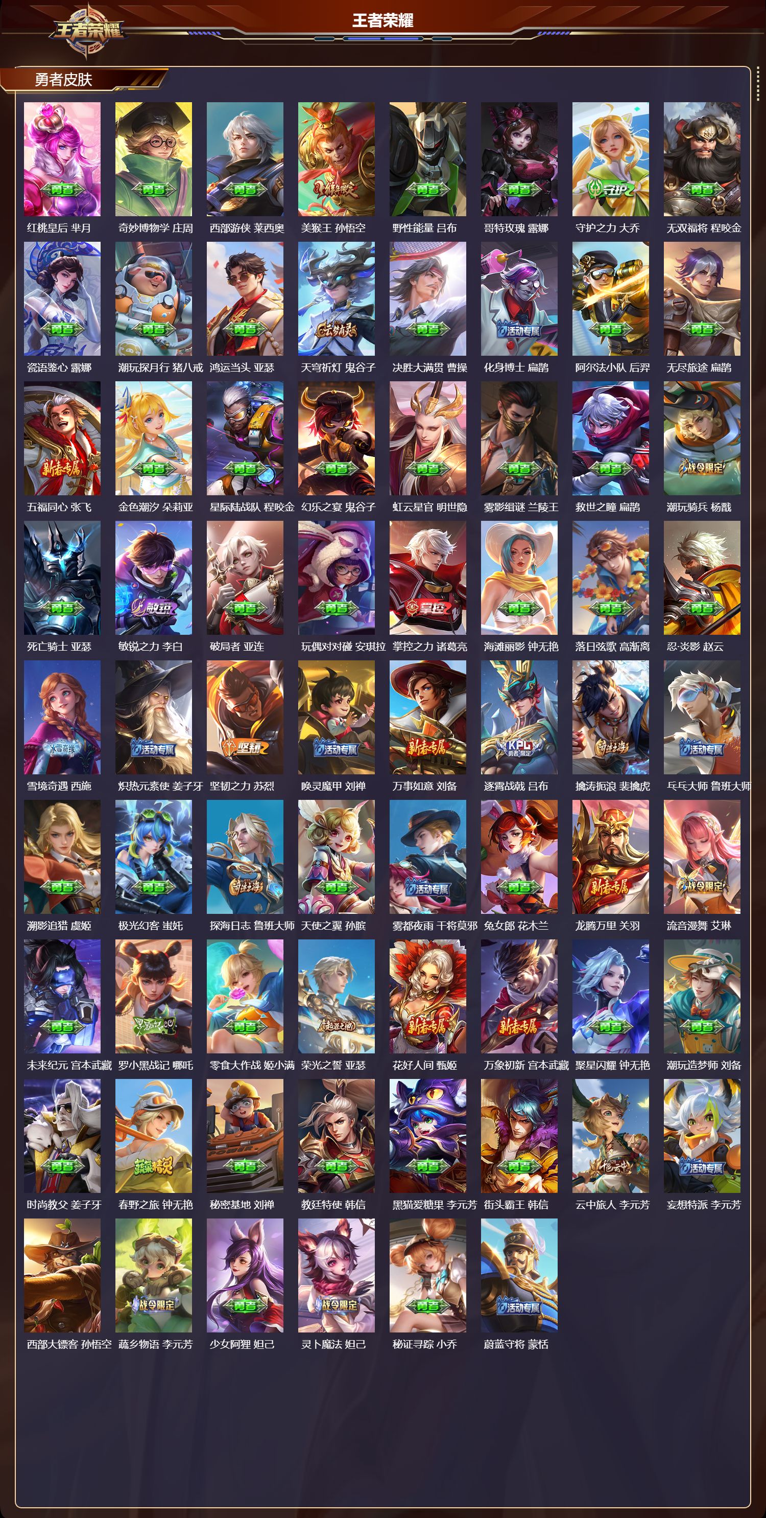 WZMK4162023王者荣耀账号详情图4