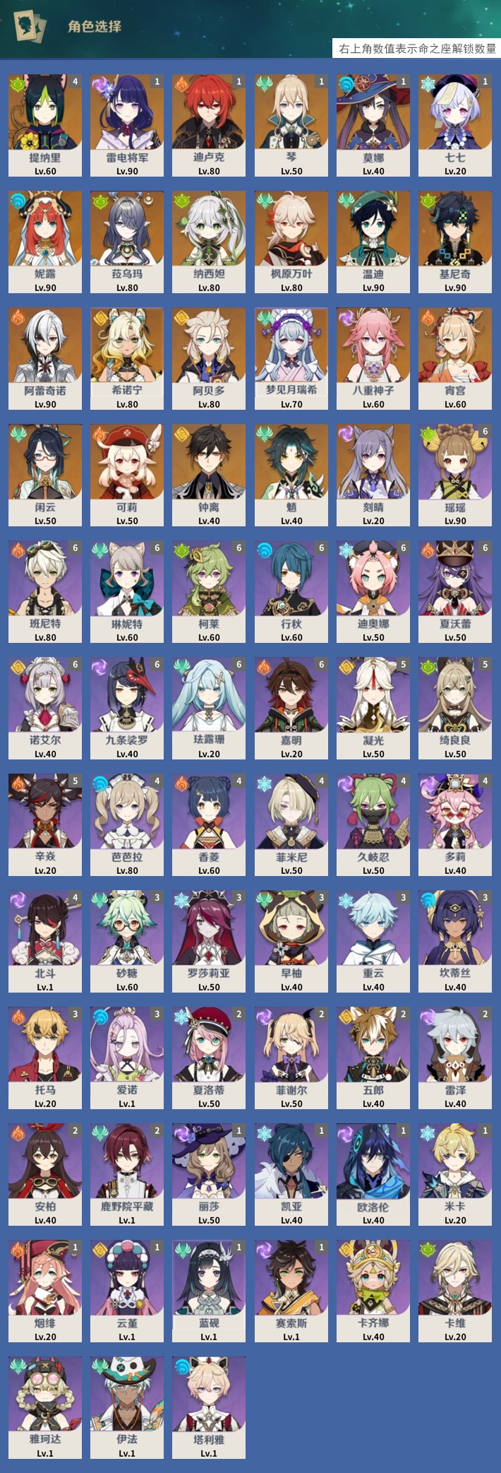 YSMK42277原神账号详情图3