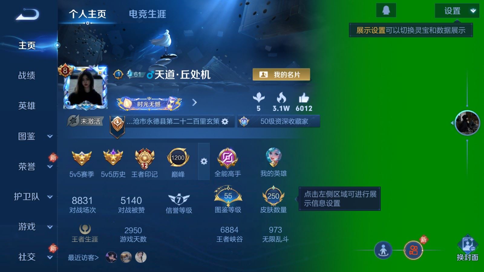 WZCMW4163470王者荣耀账号详情图2