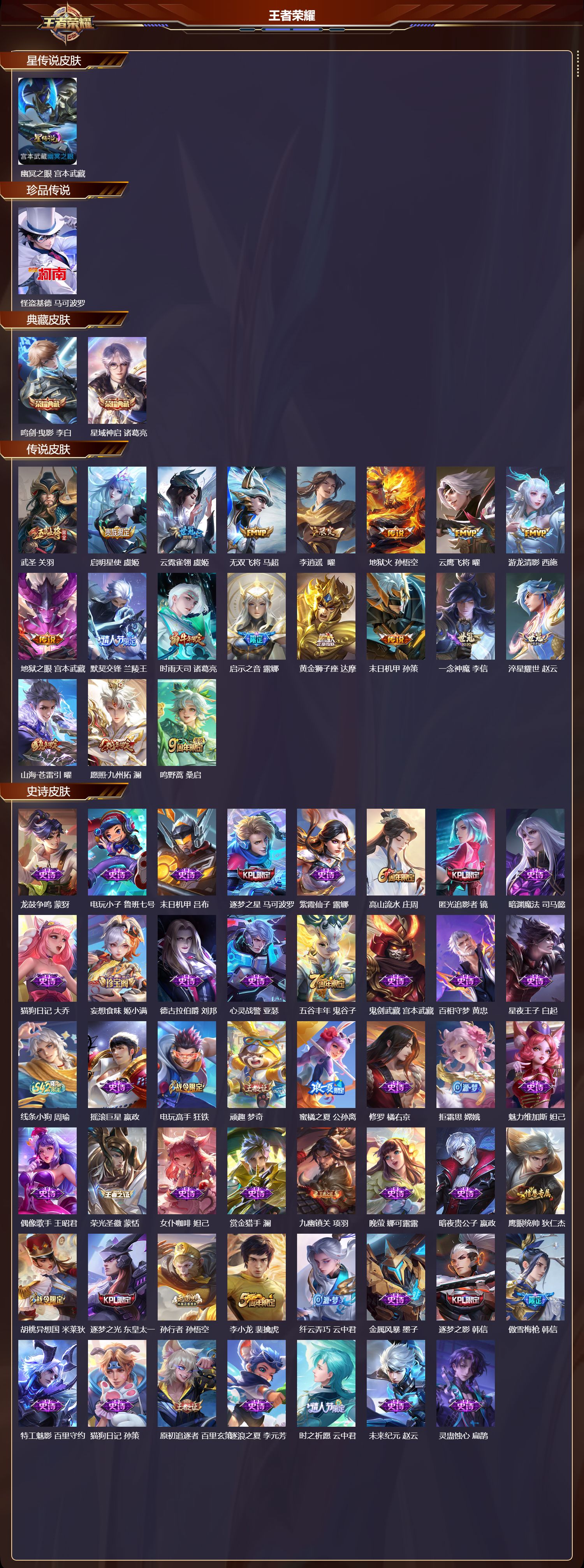 WZQM4162073王者荣耀账号详情图3