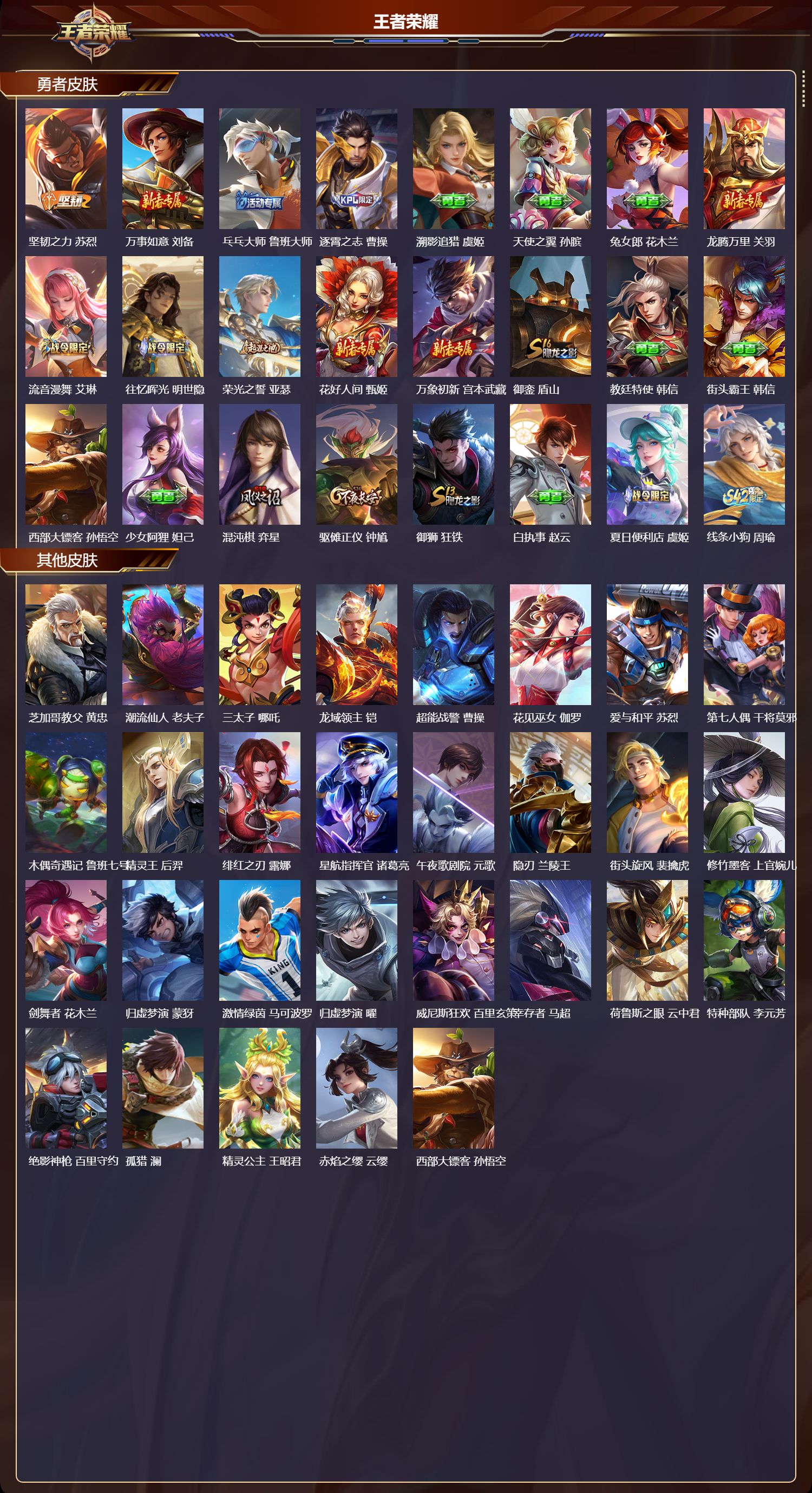 WZMK4161813王者荣耀账号详情图3