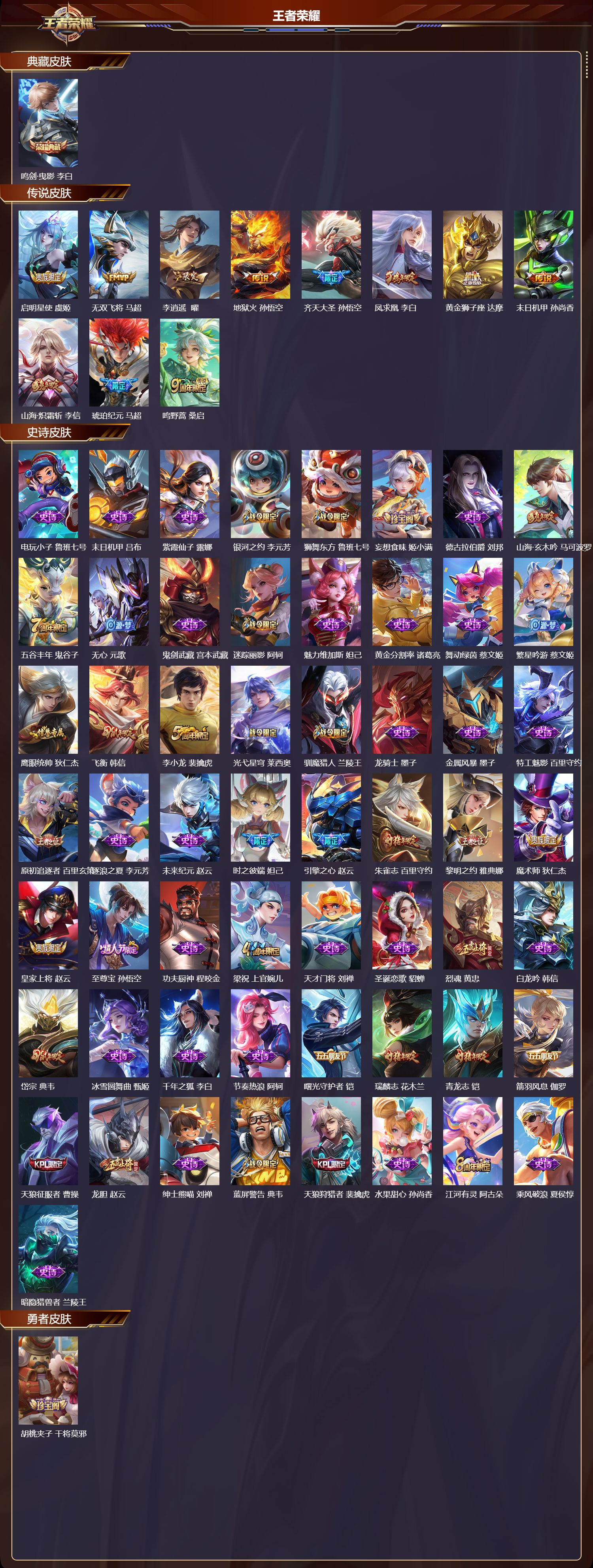 WZCMW4160935王者荣耀账号详情图6 WZCMW4160935王者荣耀账号详情图6