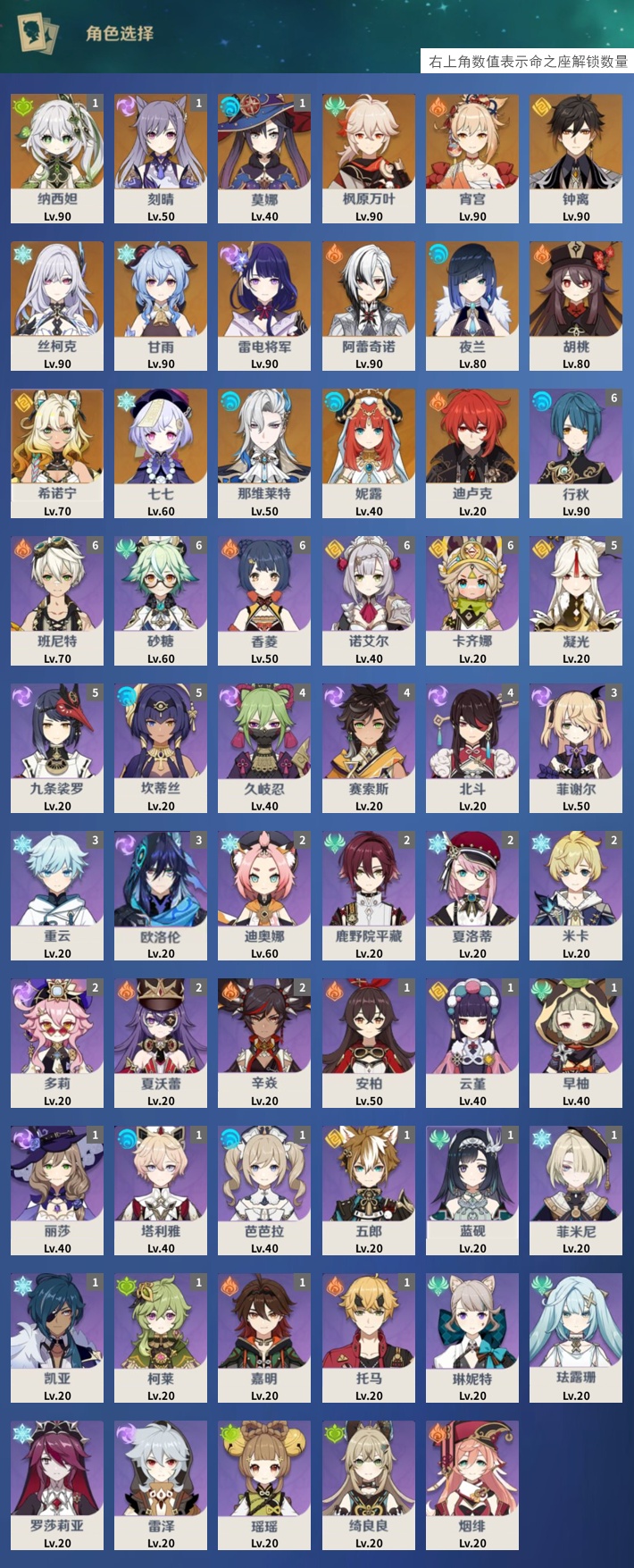 YSMK42296原神账号详情图3