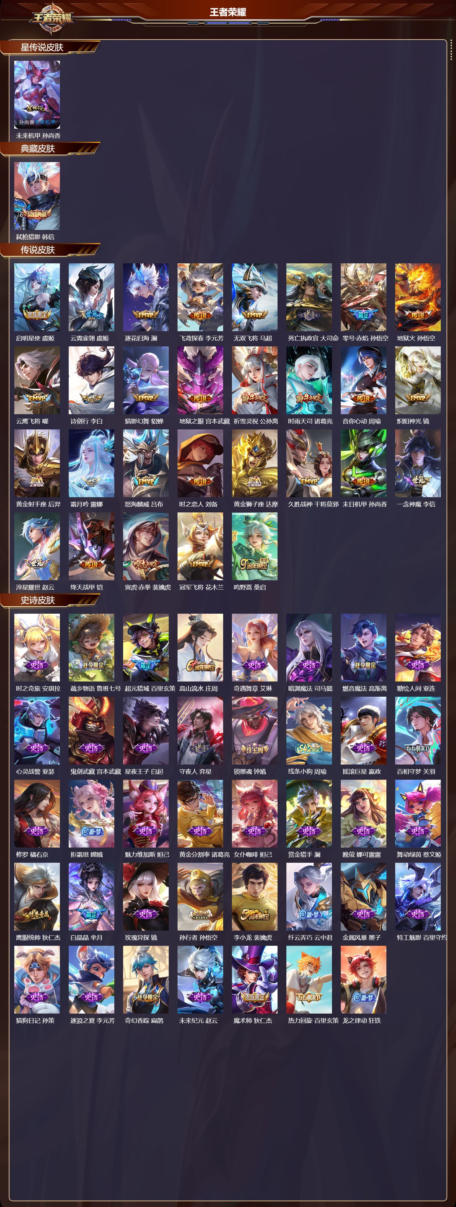 WZQM4164504王者荣耀账号详情图3 WZQM4164504王者荣耀账号详情图3