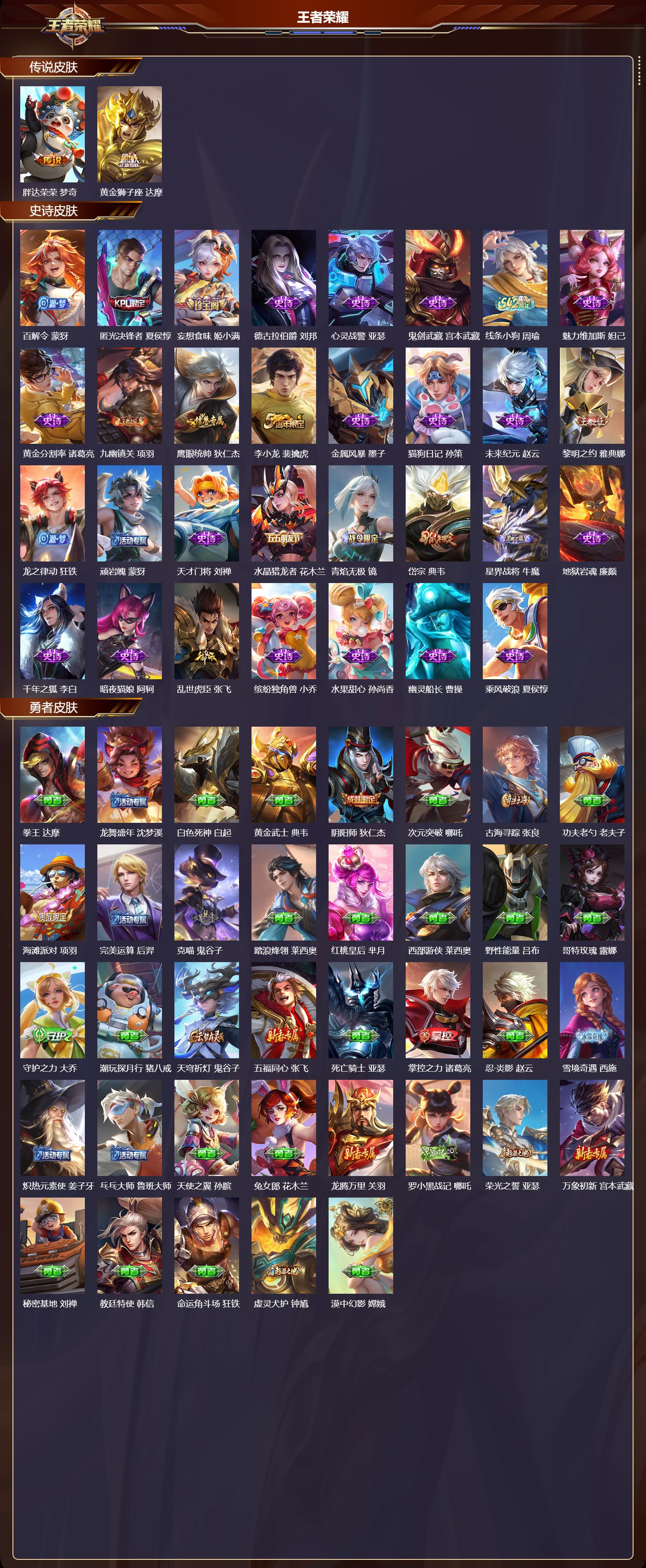 WZMK4164221王者荣耀账号详情图2