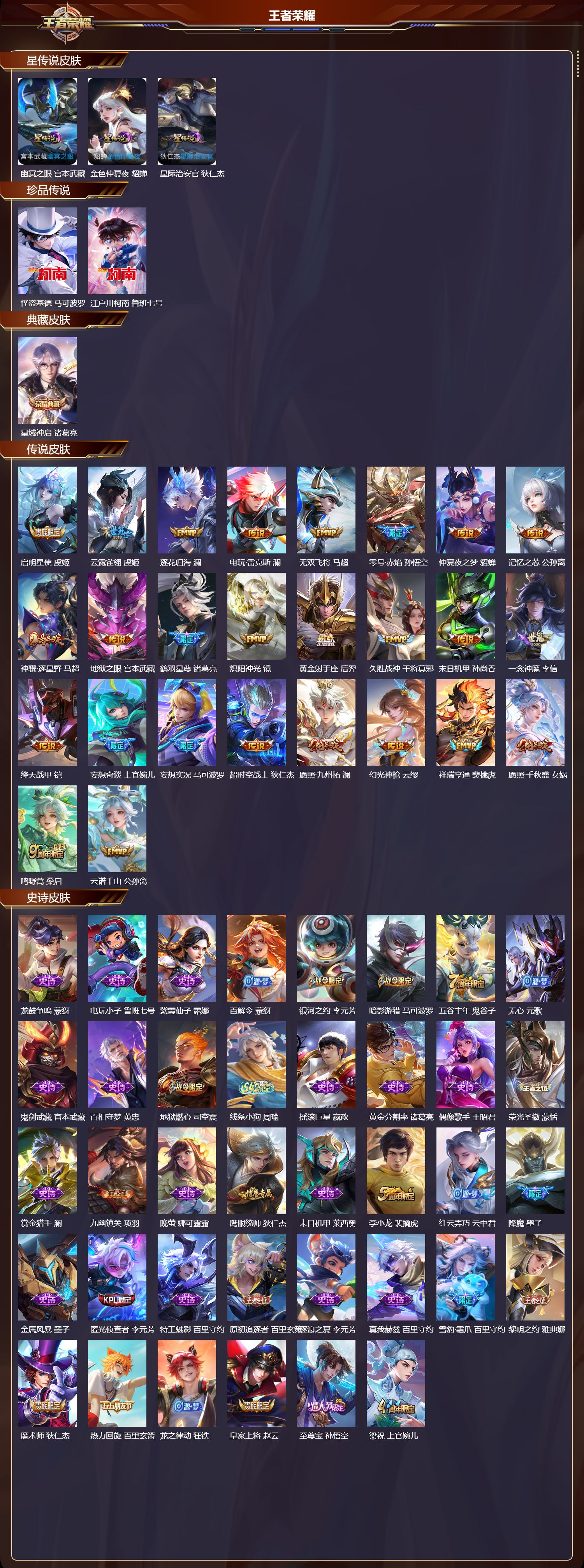 WZQM4166947王者荣耀账号详情图3